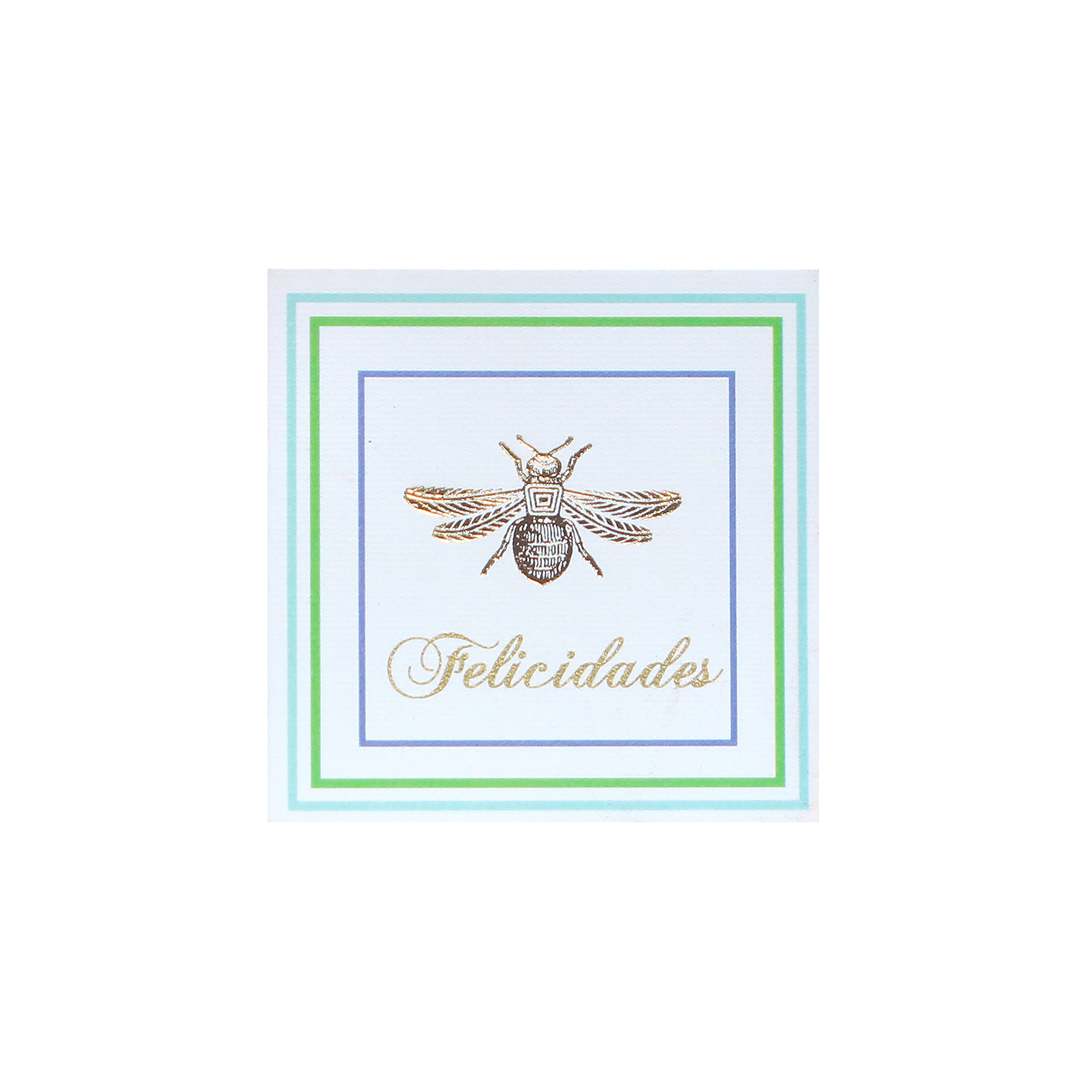 Tarjeta Abeja "Felicidades"