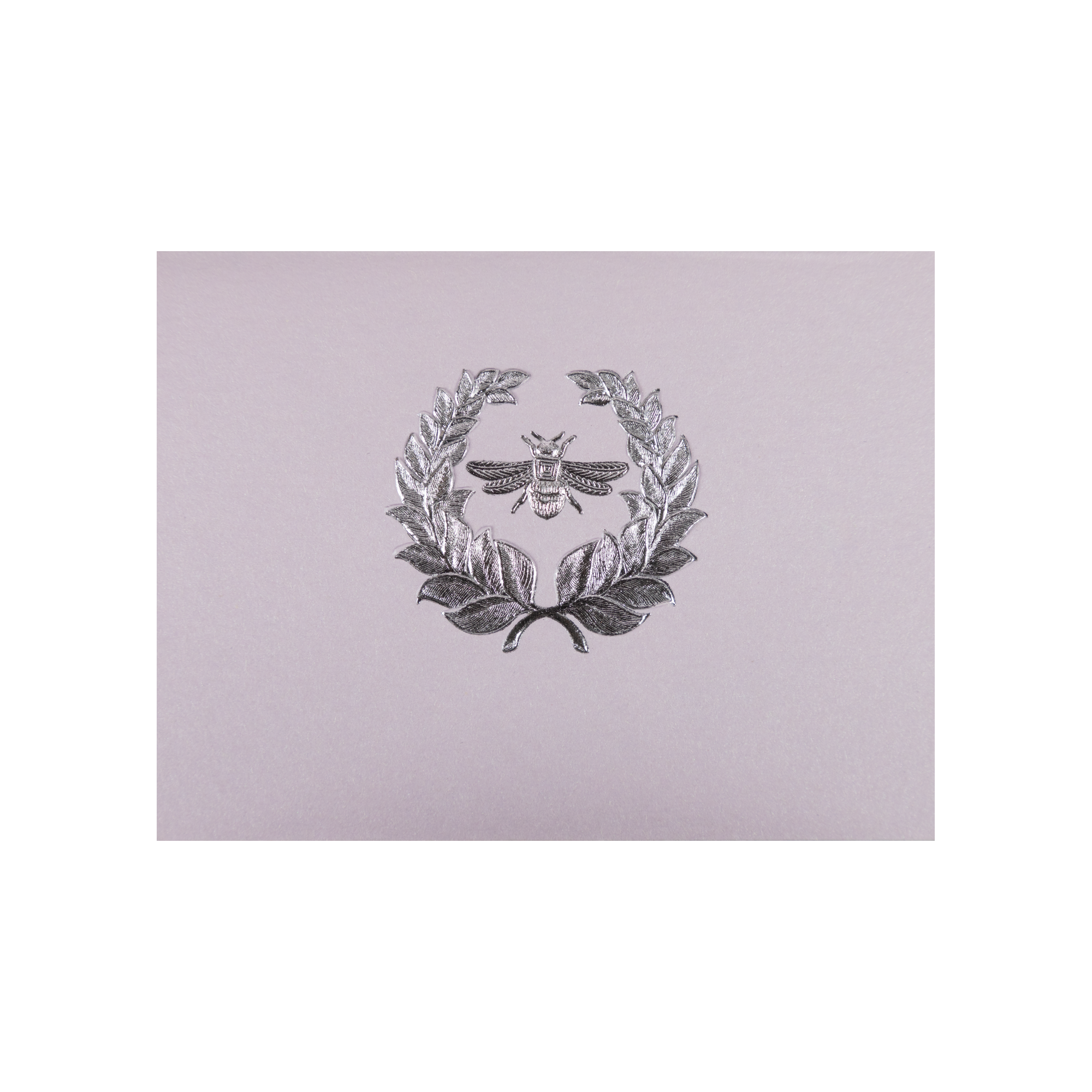 Laurel Wreath Bee Card Girl Double, image size:2000x2000