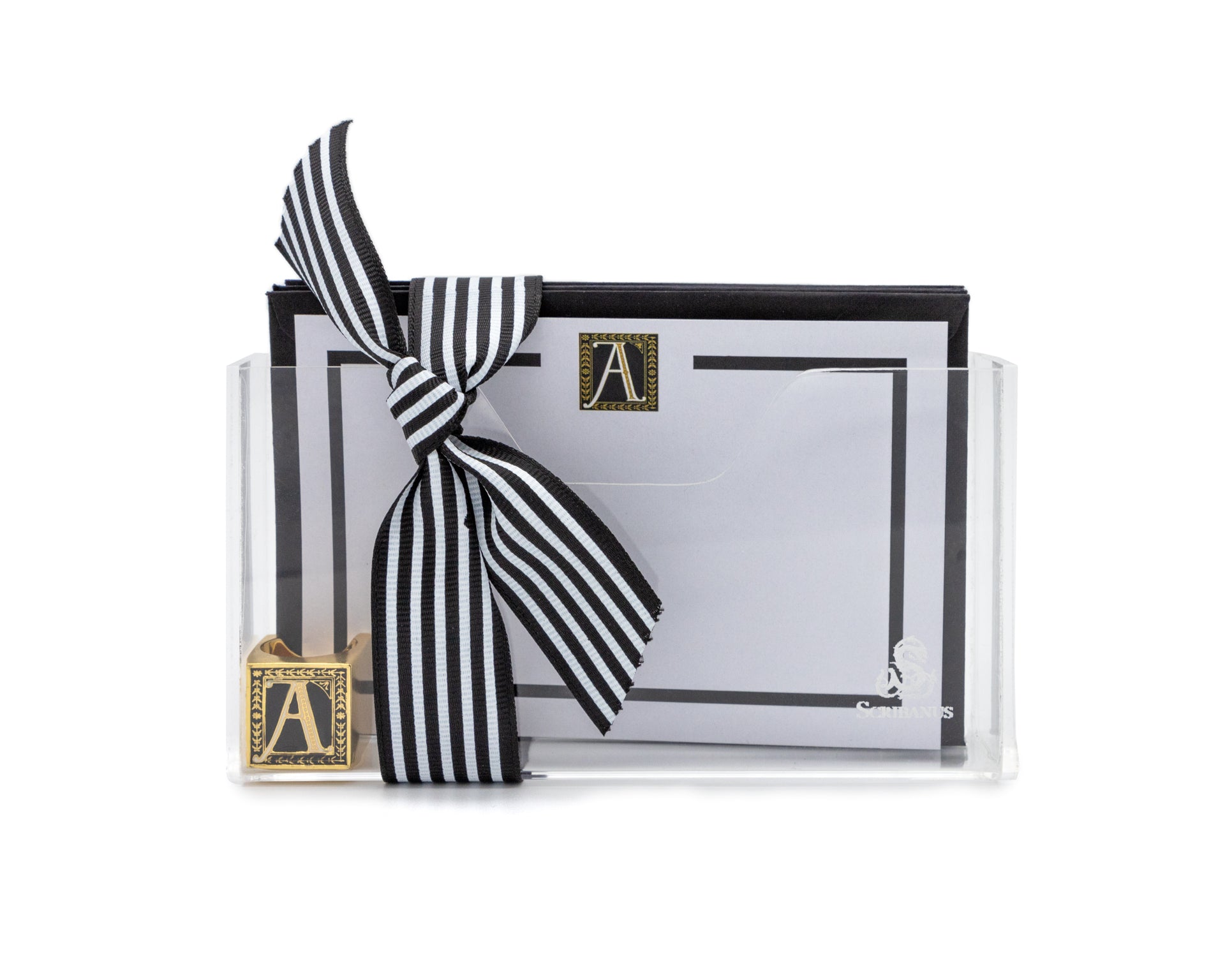 Anillo Cubo Letra A | J: Anillos Cubo Letras | Scribanus