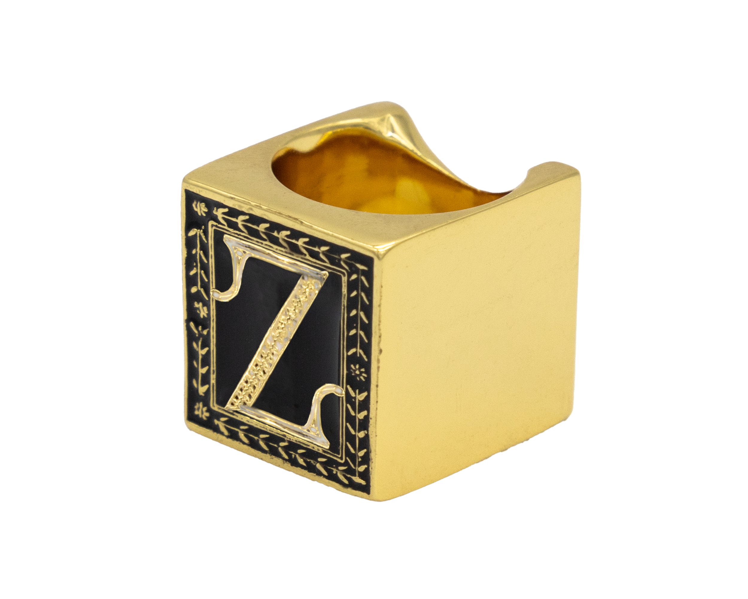 Anillo Cubo Letra Z | J: Anillos Cubo Letras | Scribanus