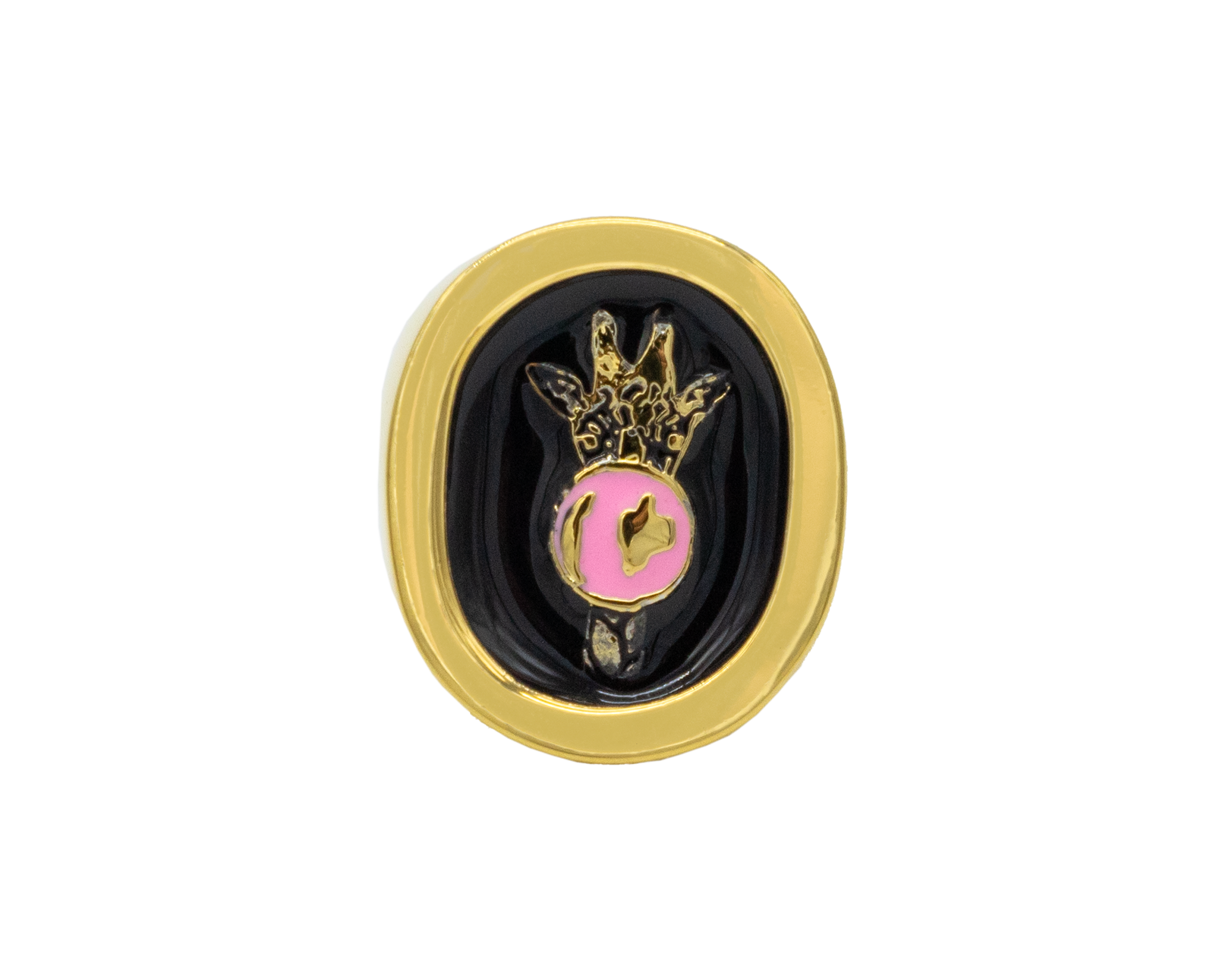 Anillo Jirafa Negro | J: Animales de Poder | Scribanus