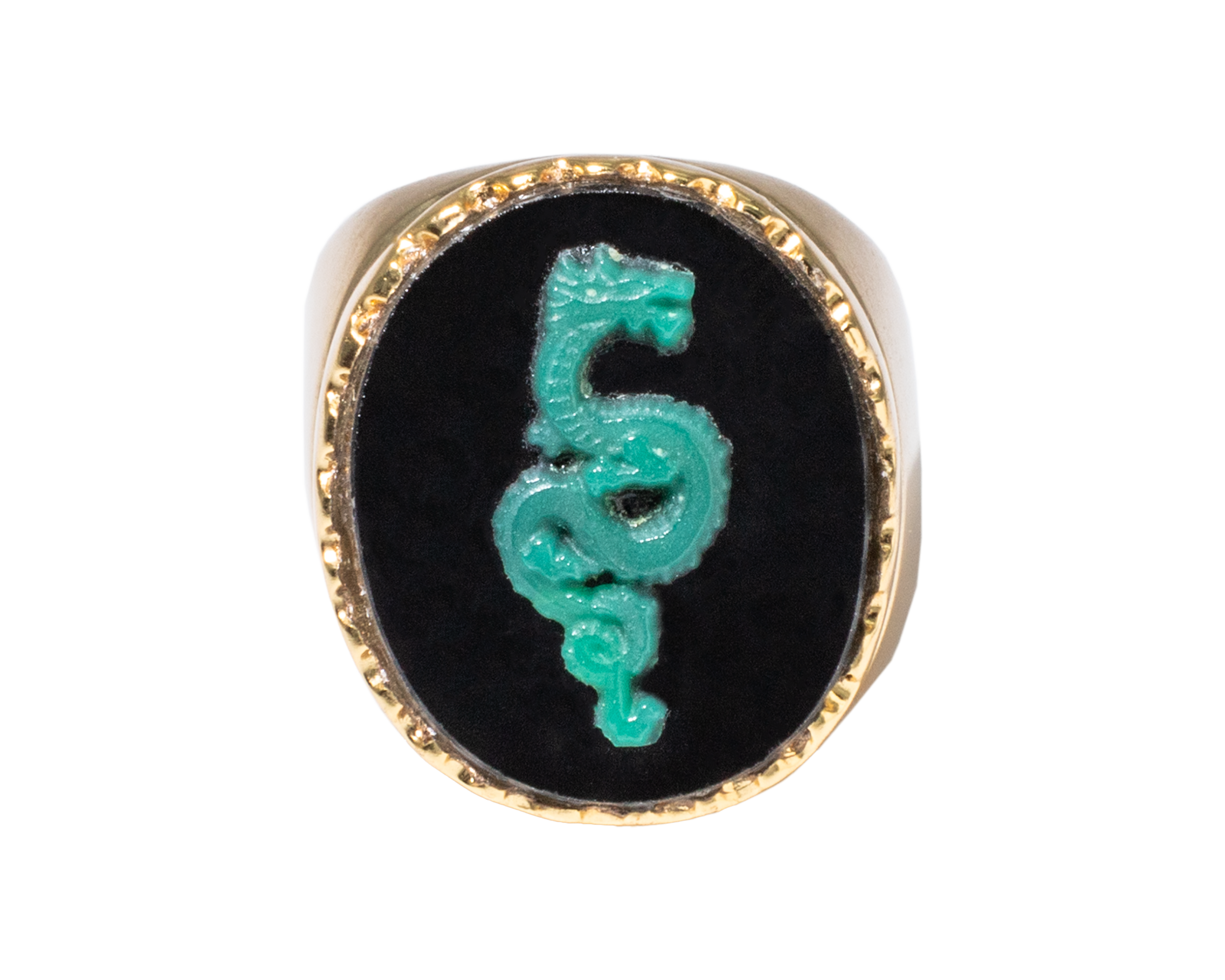 Anillo intaglio Serpiente Dragón Cameo