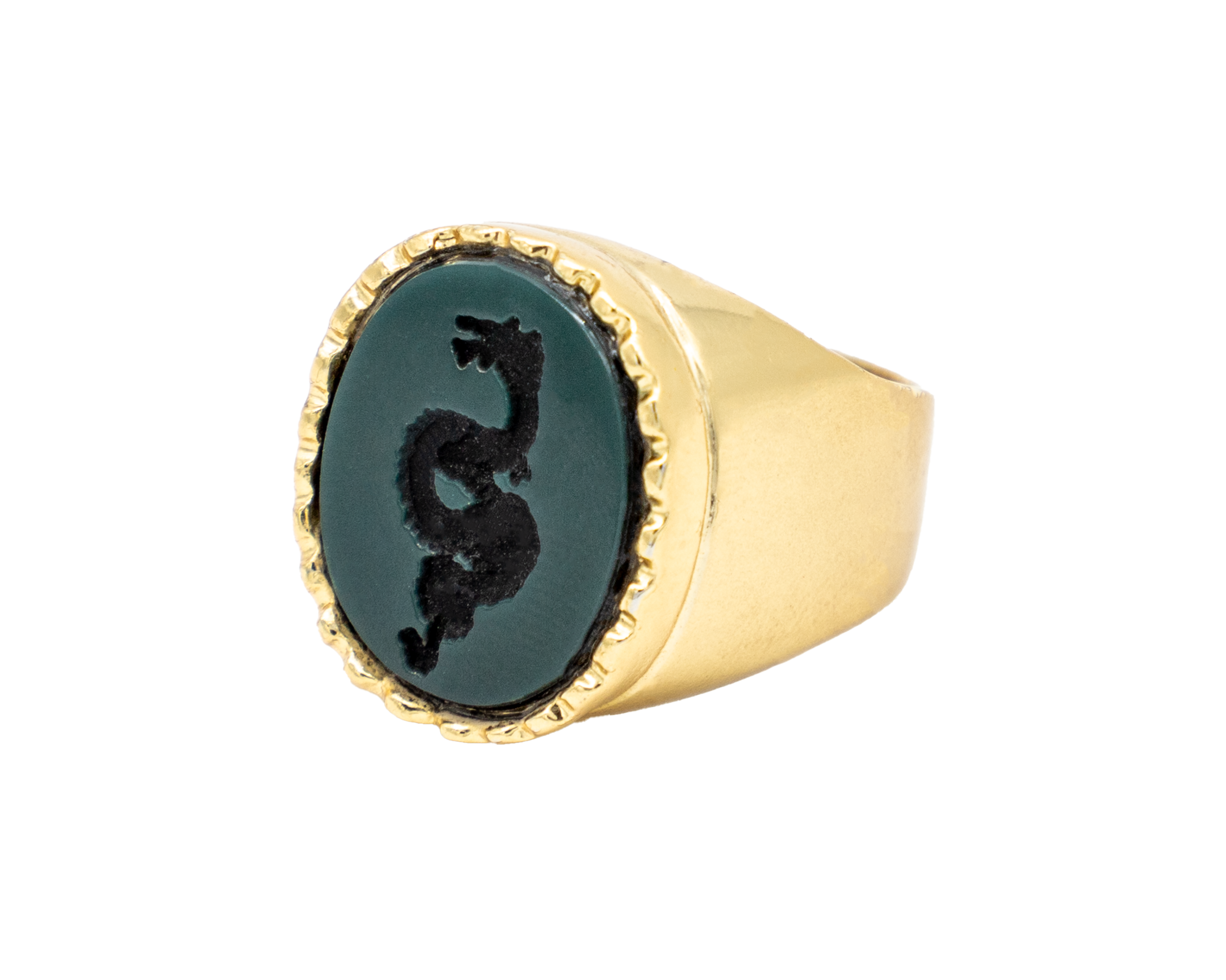Anillo intaglio Serpiente Dragón
