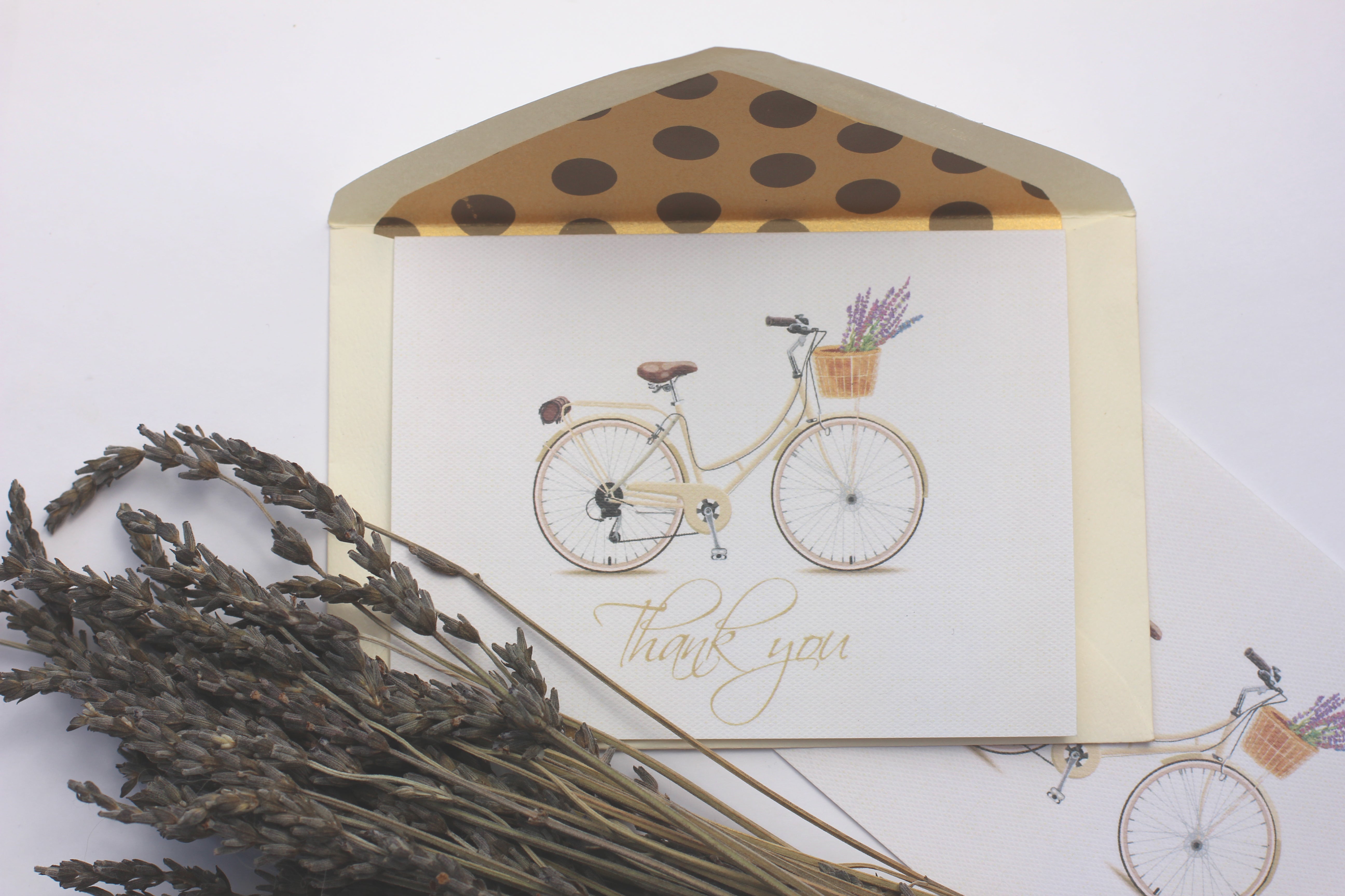 Tarjeta Bicicleta Thank you Mediana
