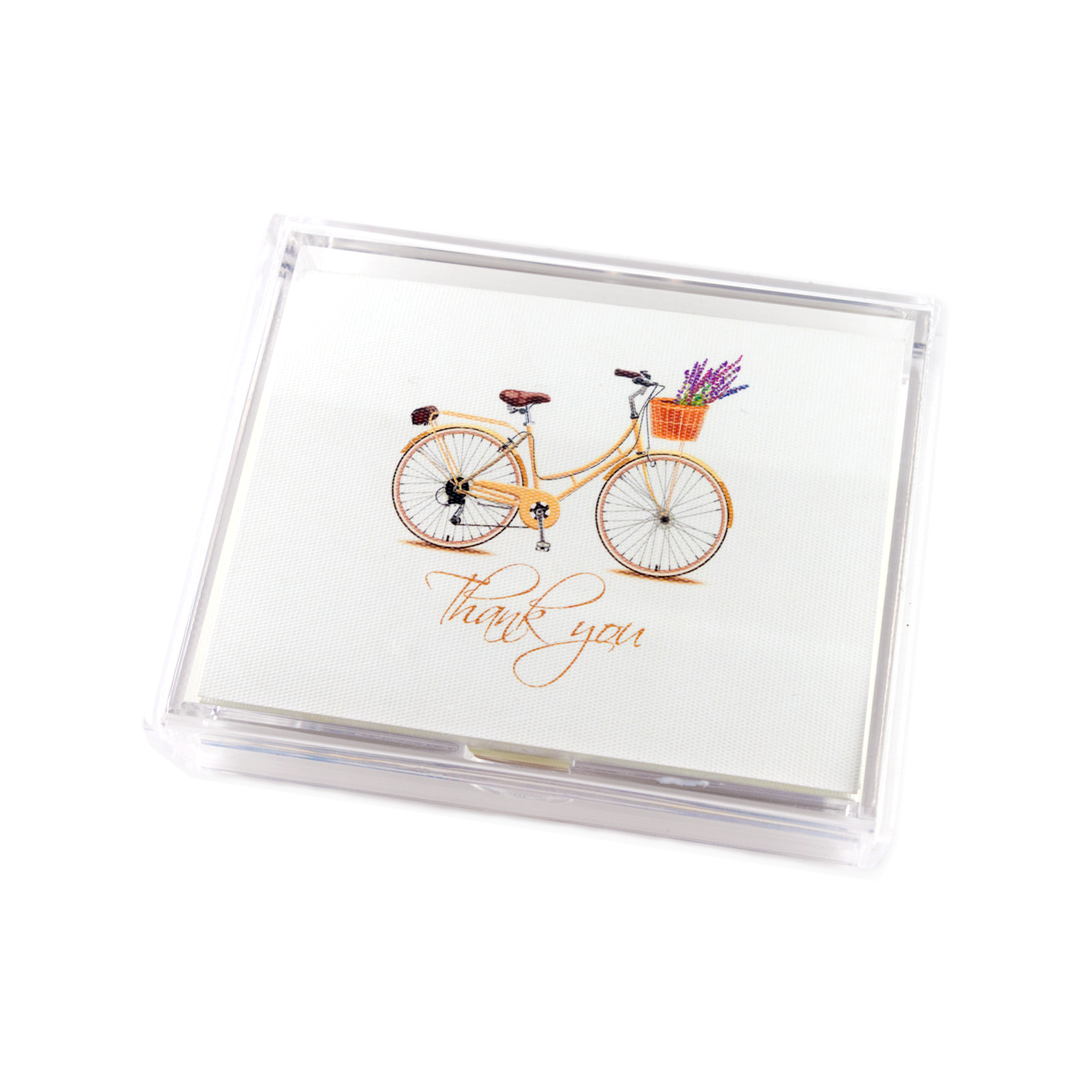 Caja Acrílico Bicicleta "Thank you"