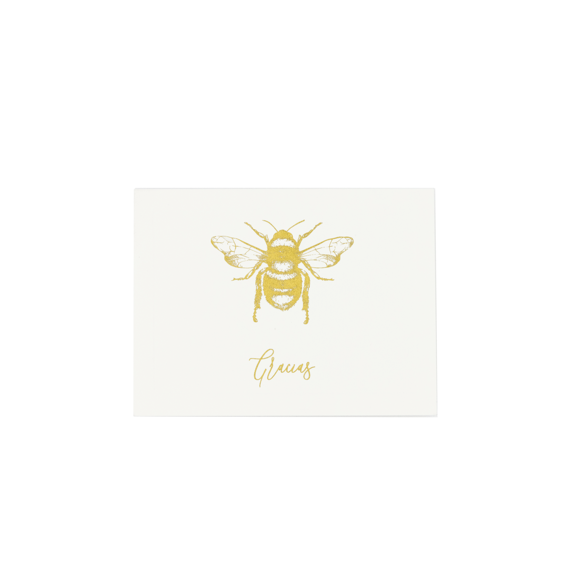 Bolo Abeja "Gracias" estuche acrílico | C: Bolos | Scribanus