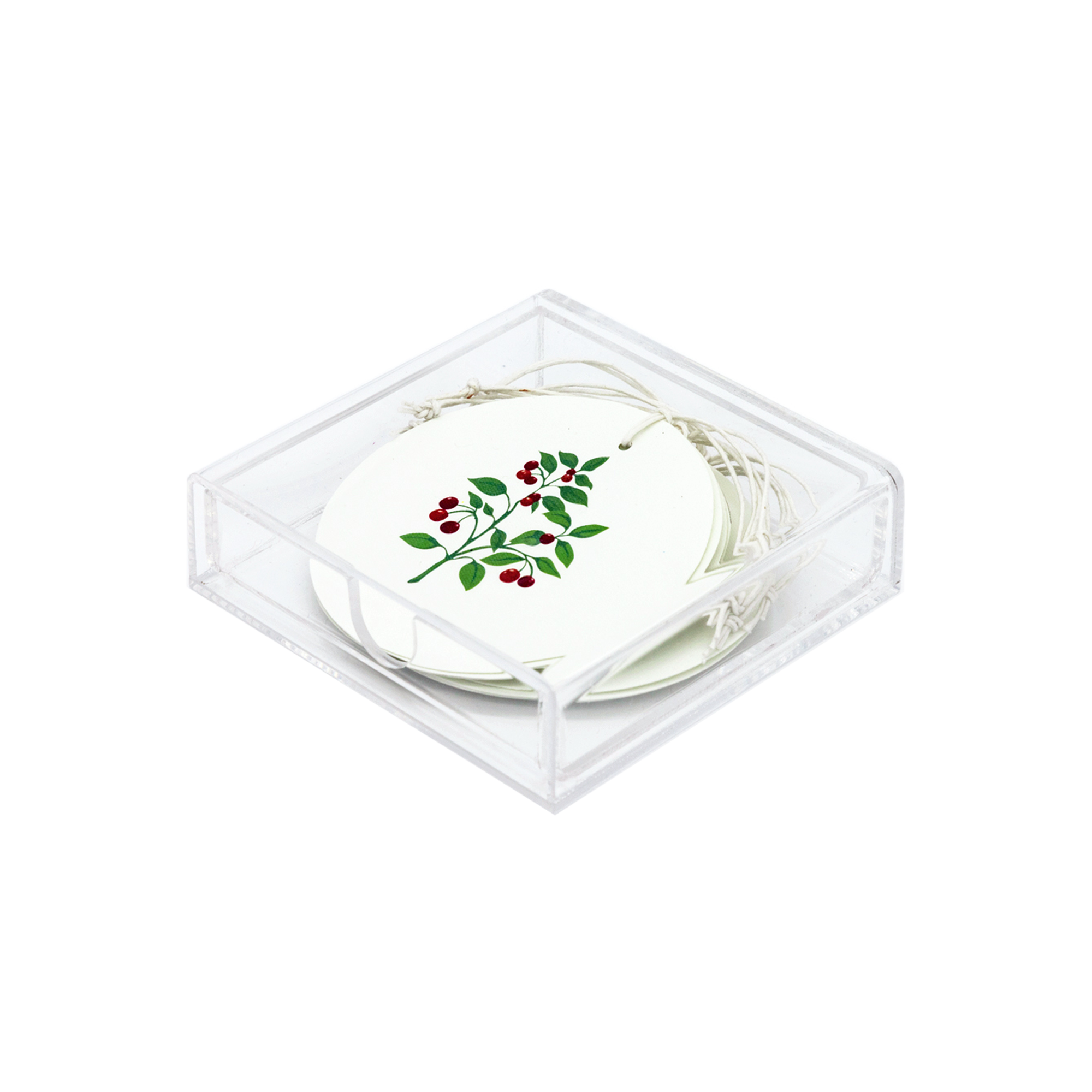 Caja Acrílico Medallones Botánico