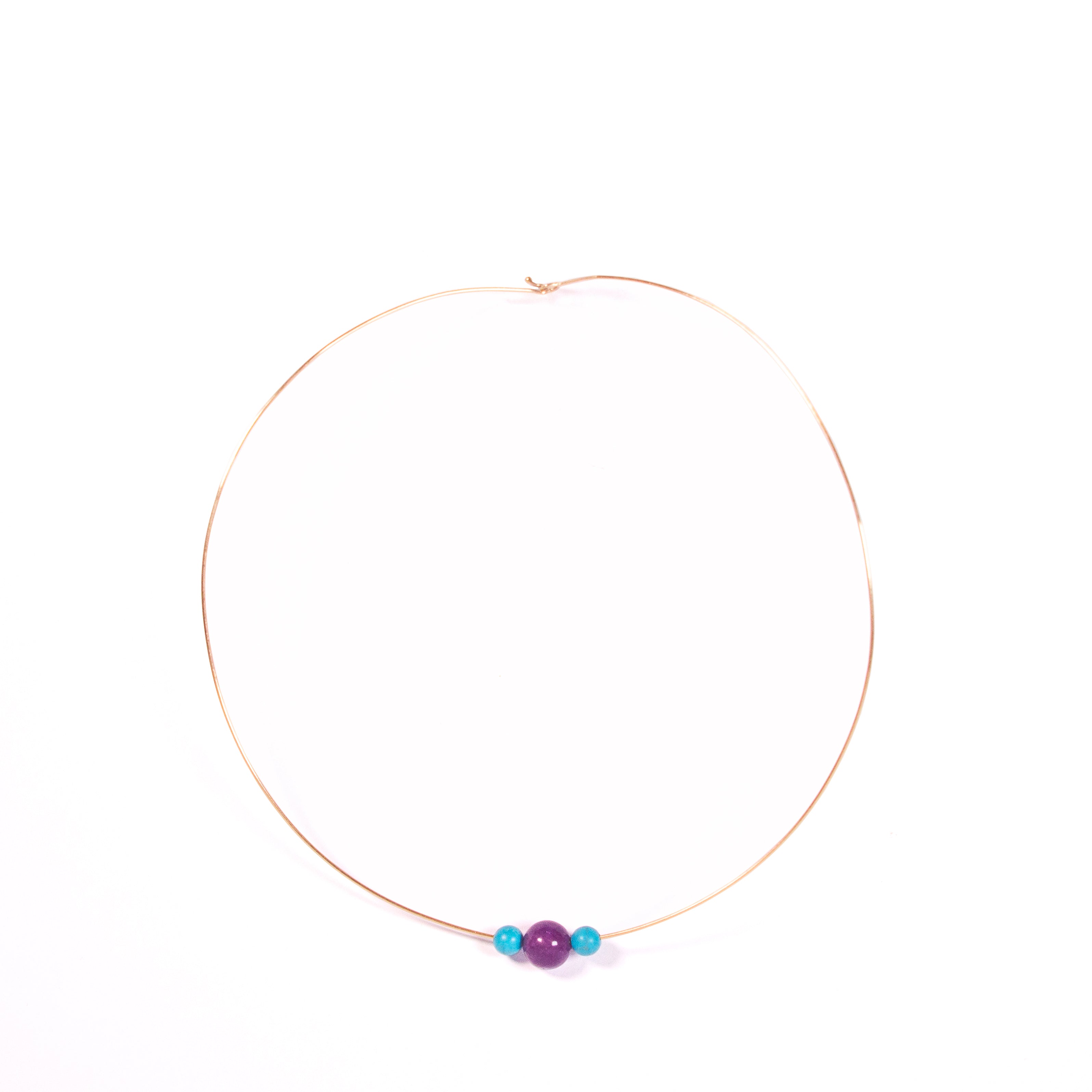 Lapides Amethyst and Turquoise Choker