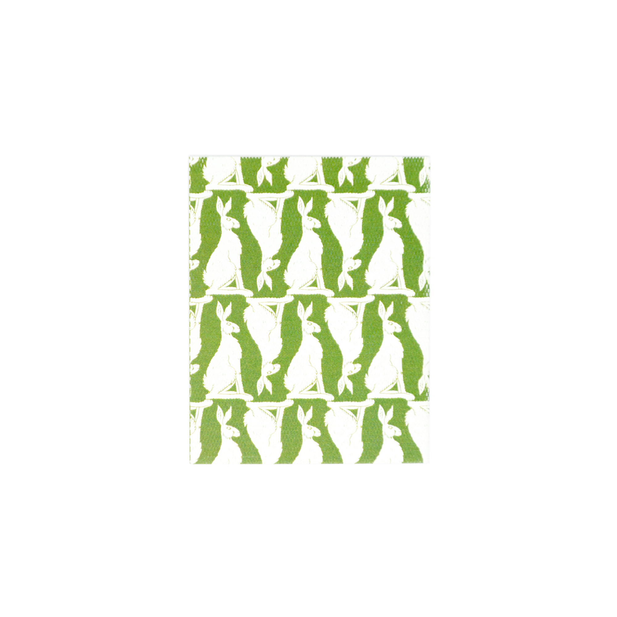 Vintage Mini Double Rabbit Card