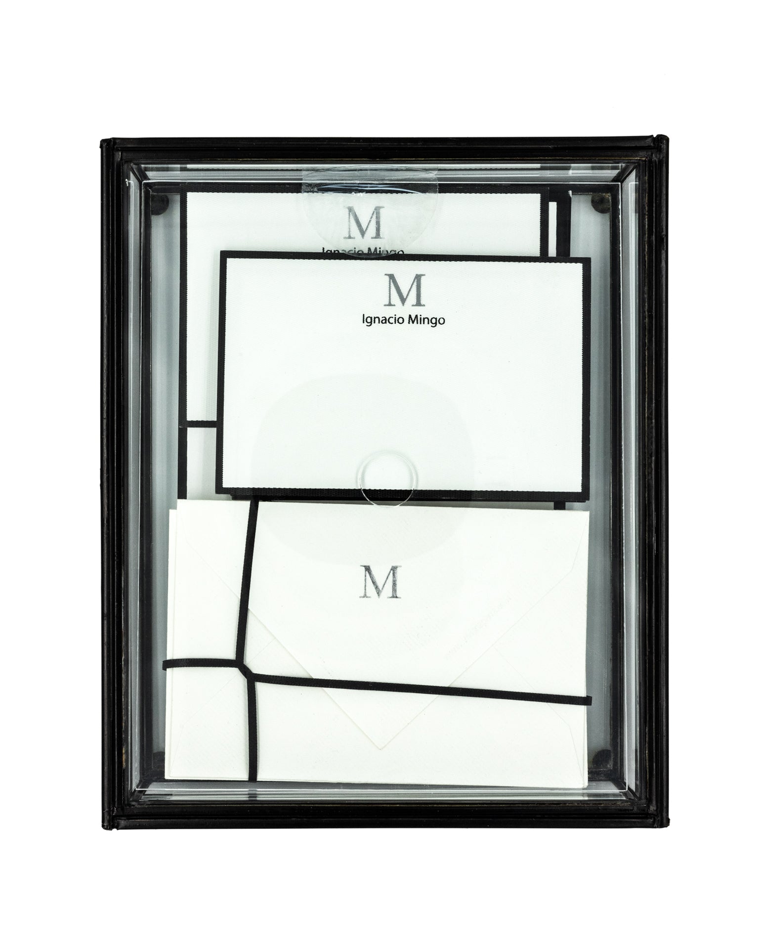 Caja Vidrio Mediana NY Tarjetas y Sobres | CT: Cajas Vidrio | Scribanus