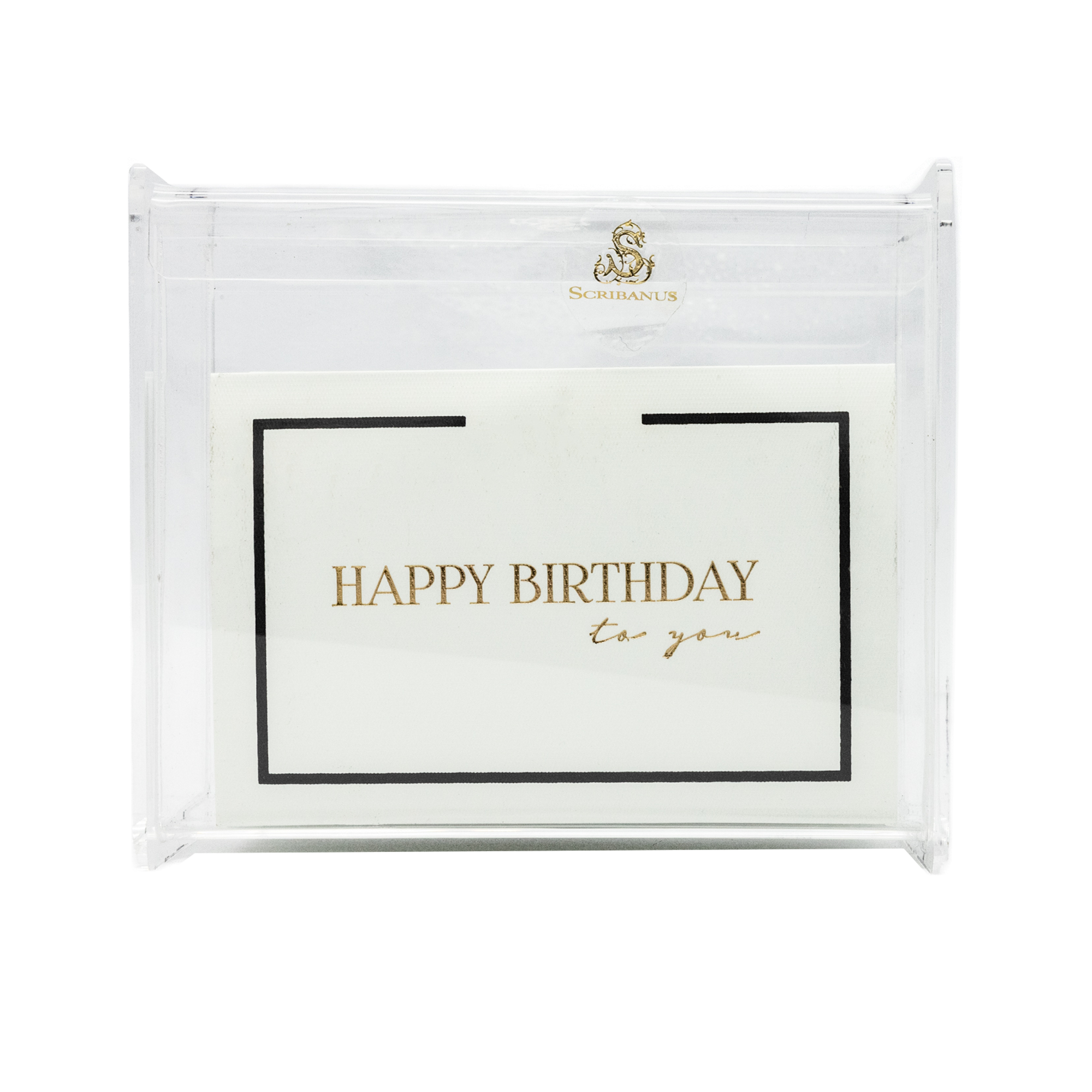 Caja acrílico "Happy Birthday" | CT: Cajas de Acrílico | Scribanus
