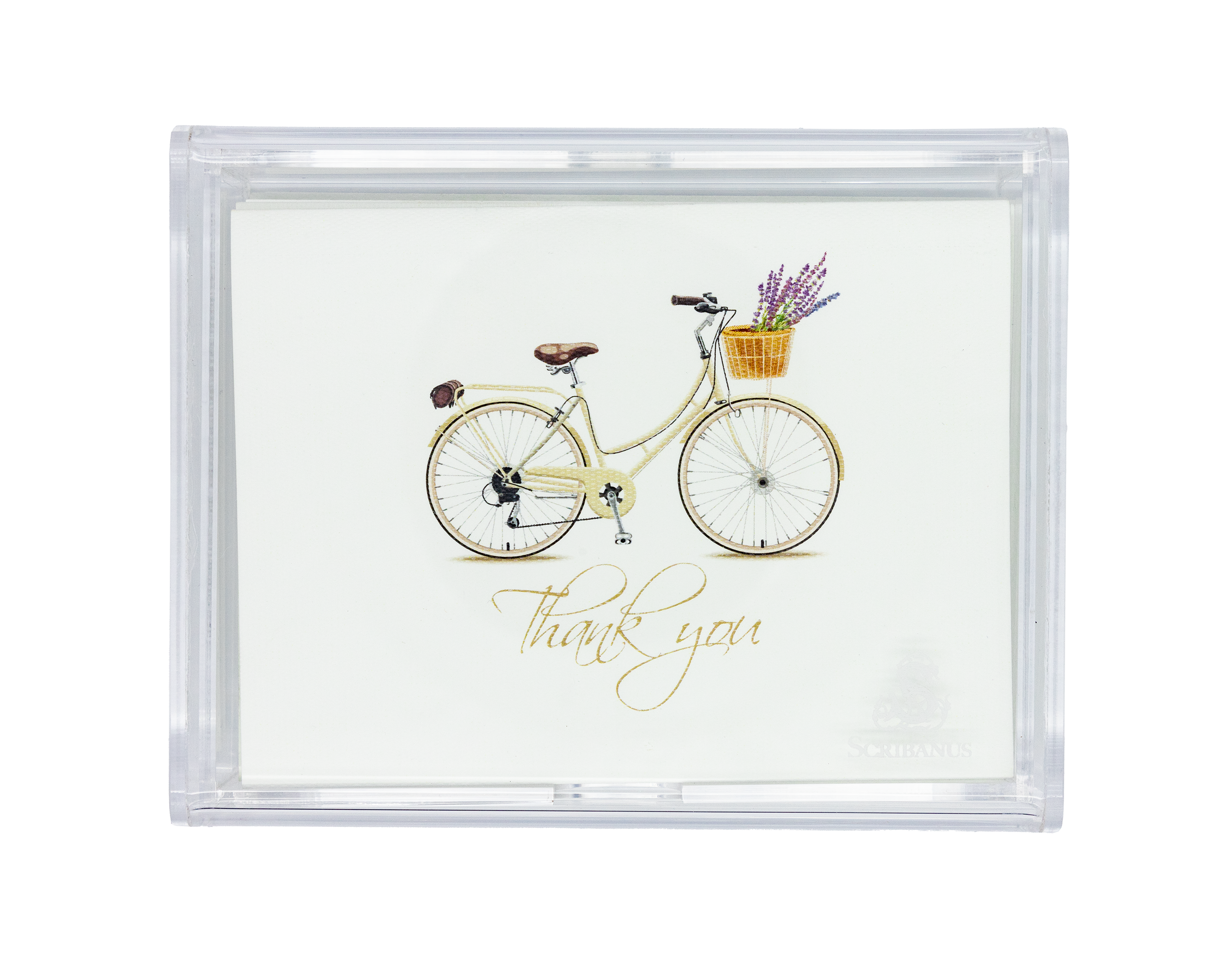 Caja Acrílico Bicicleta "Thank you"