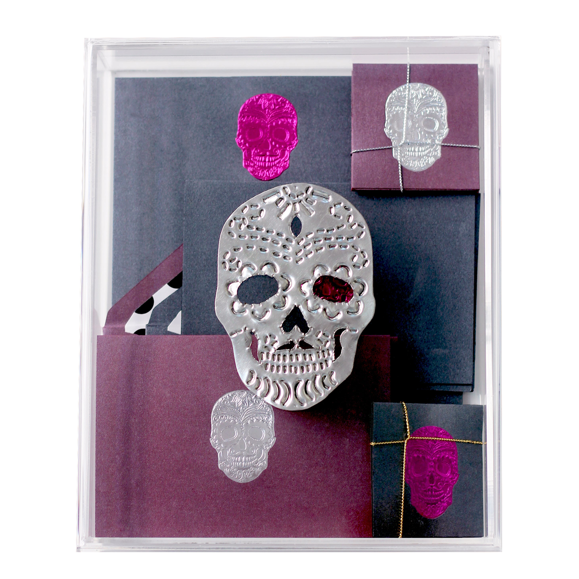 Caja Acrílico Adorno Catrín