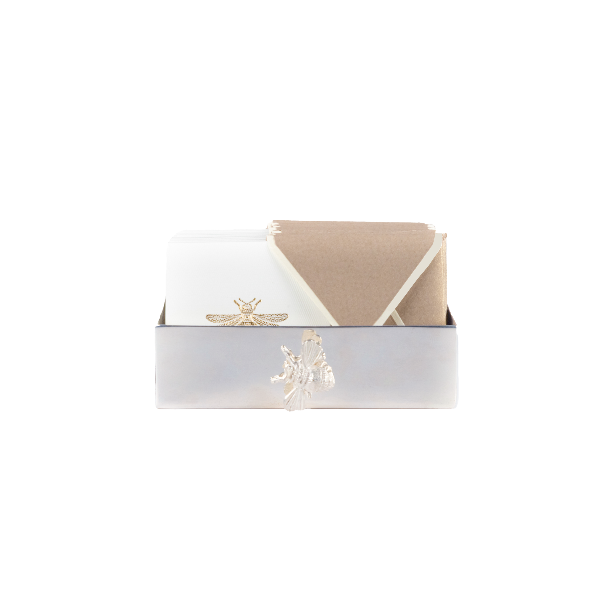 Charola Baño Plata Abeja Mini | CT: Cajas Baño Plata | Scribanus
