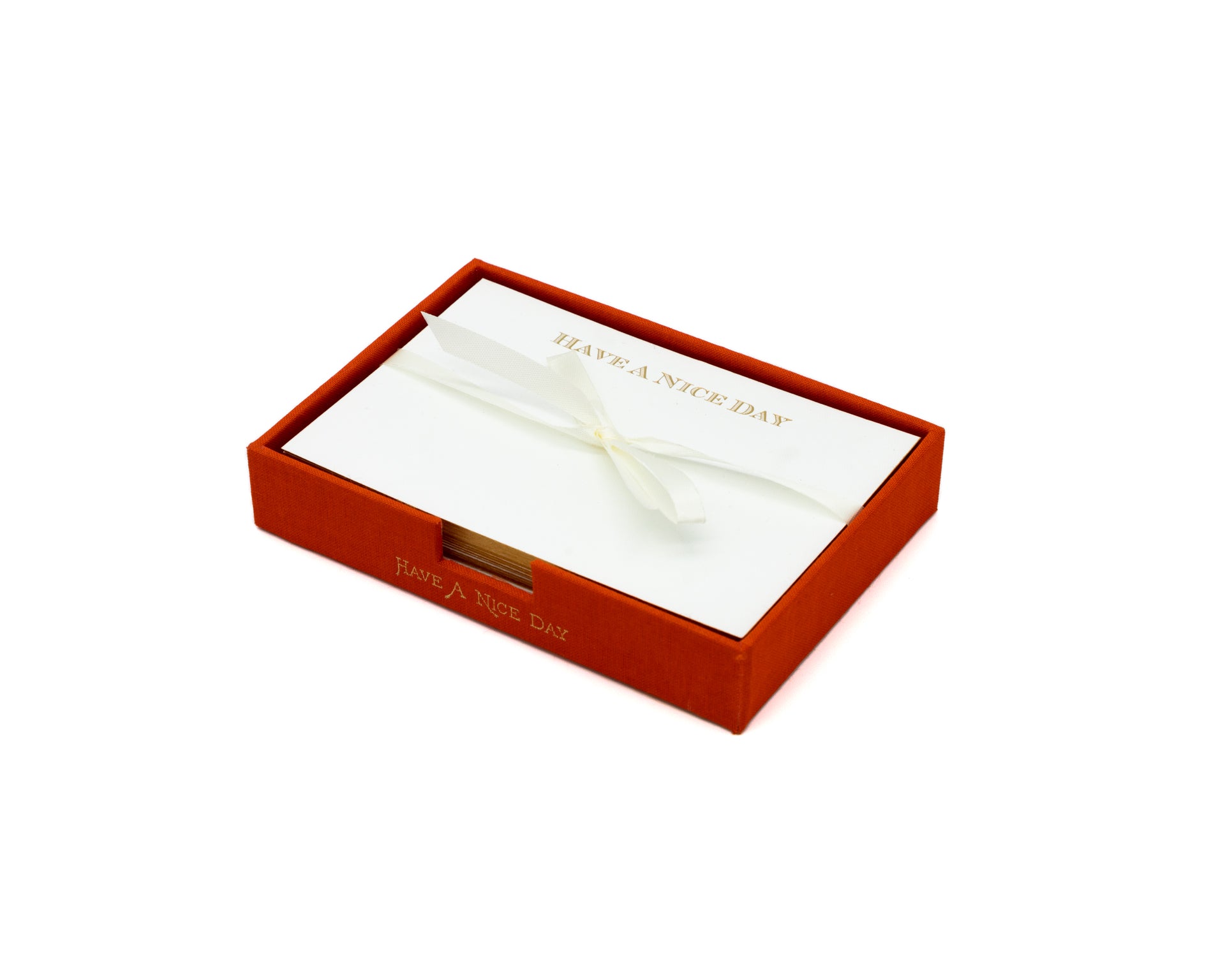 Charola Naranja Tarjetas -Have a nice day- | Scribanus