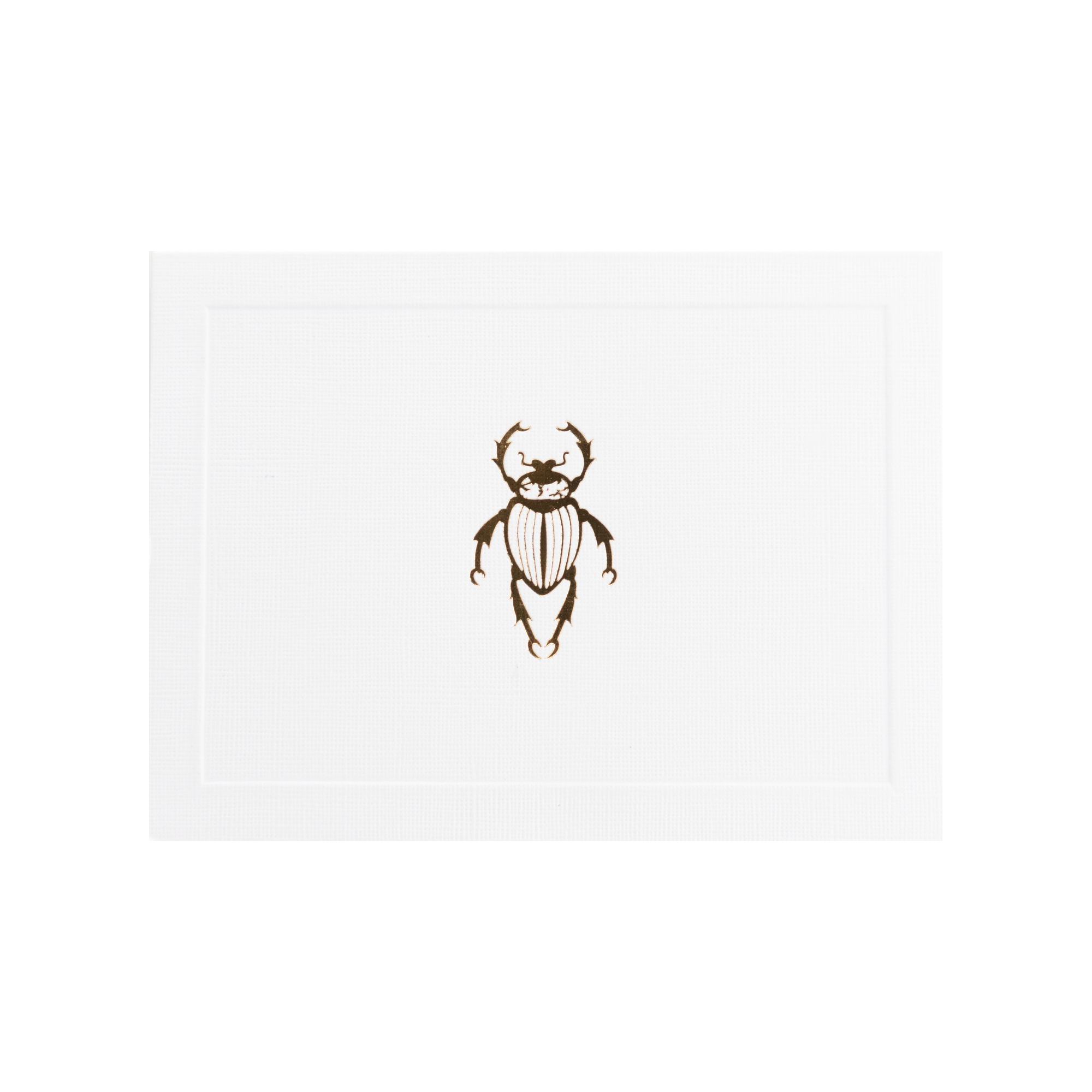 Tarjeta Escarabajo Grabado Chica Doble