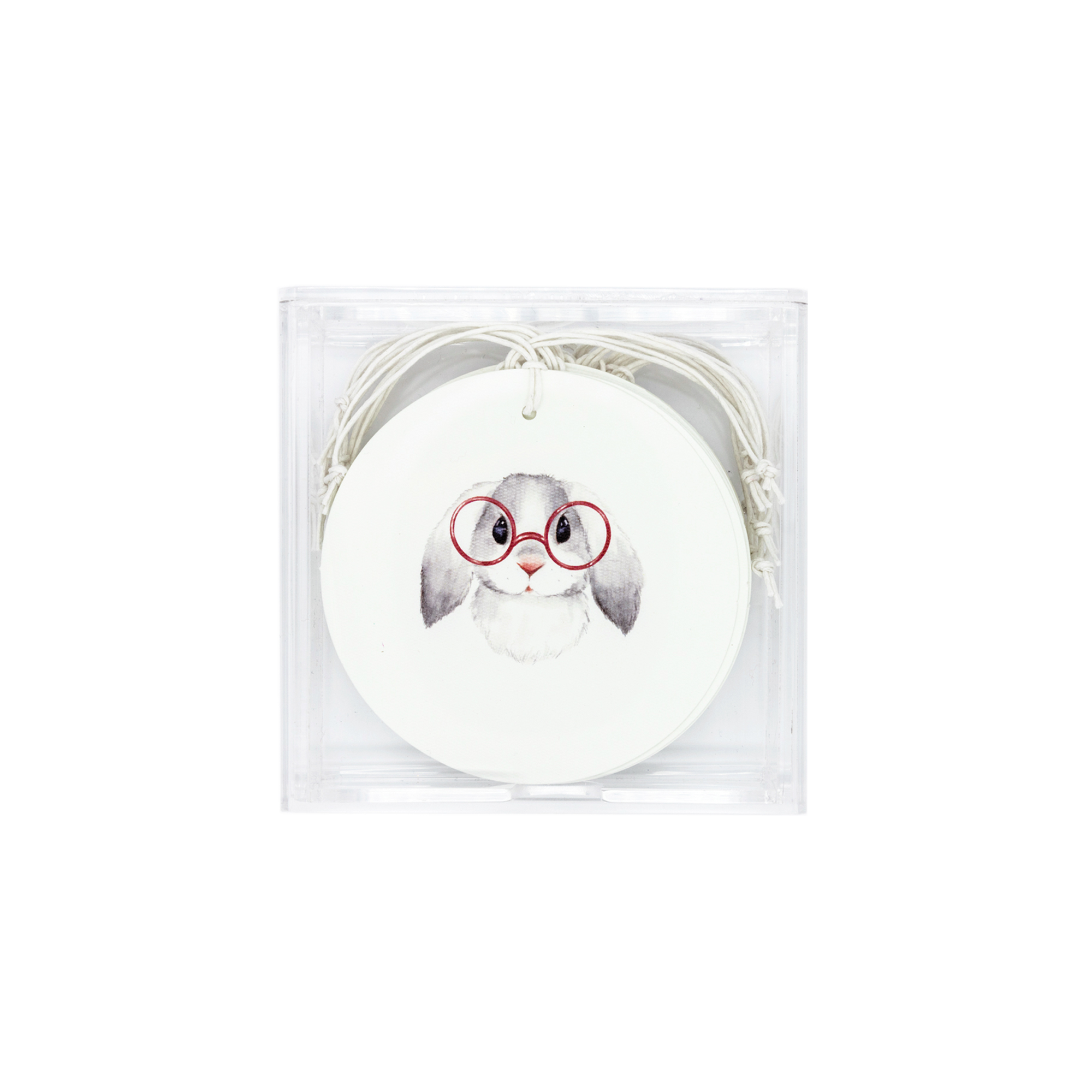 Caja Acrílico Medallones Conejos Surtido