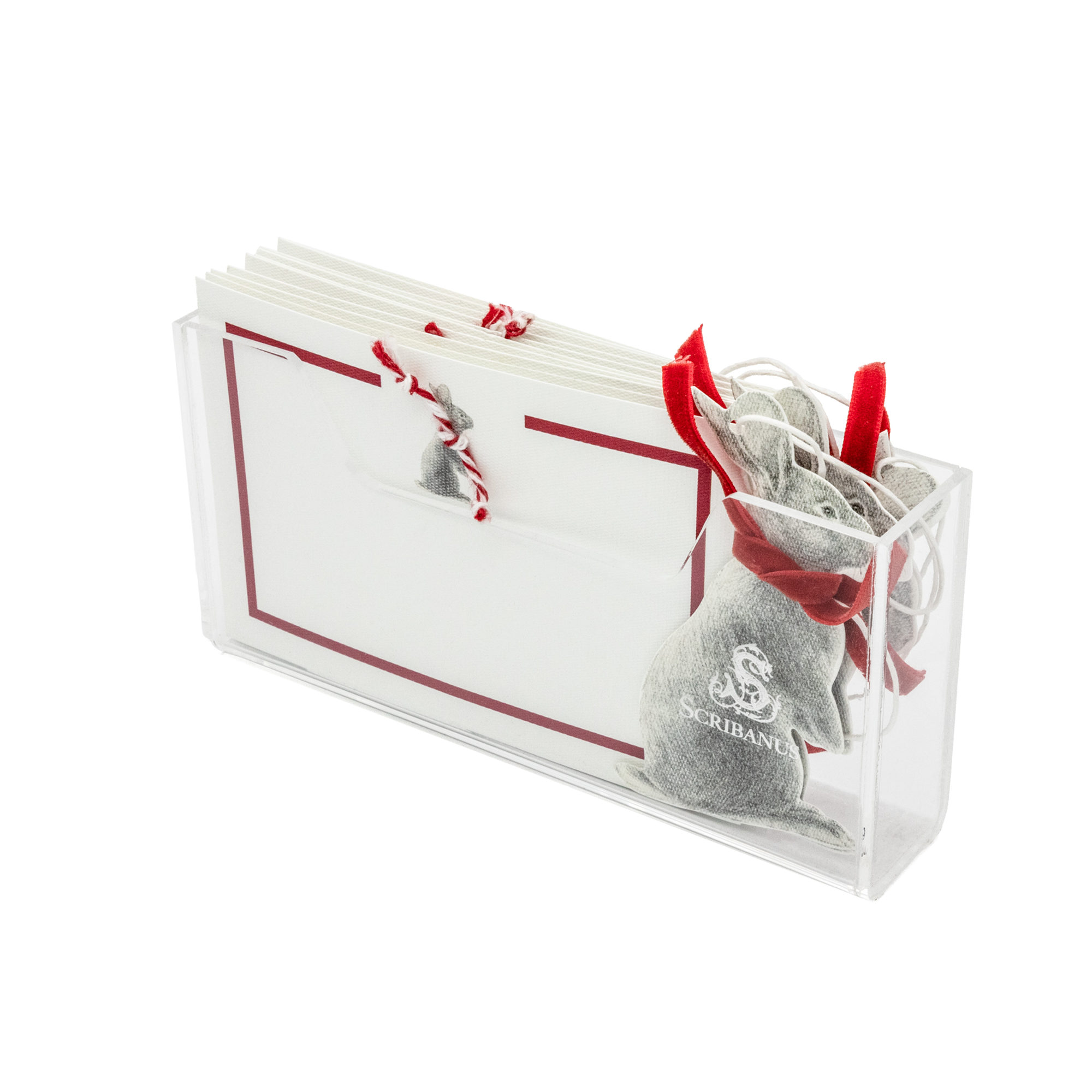 Estuche acrilico Conejo Bufanda | CT: Cajas de Acrílico | Scribanus