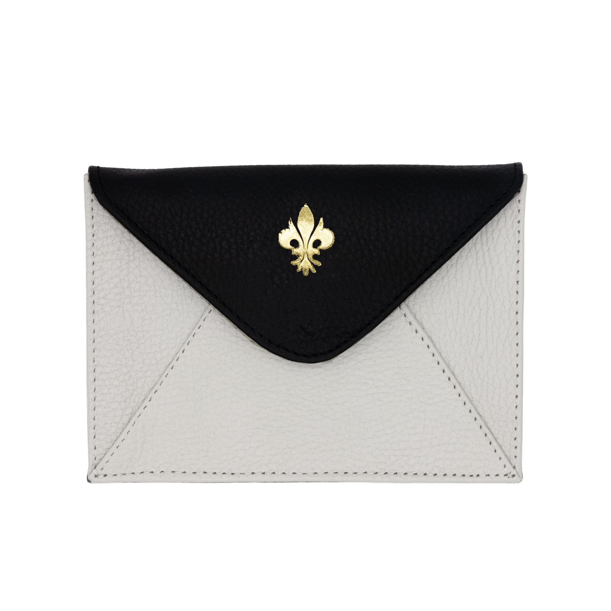 Envelope Bag Engraved Bicolor Fleur-de-lis
