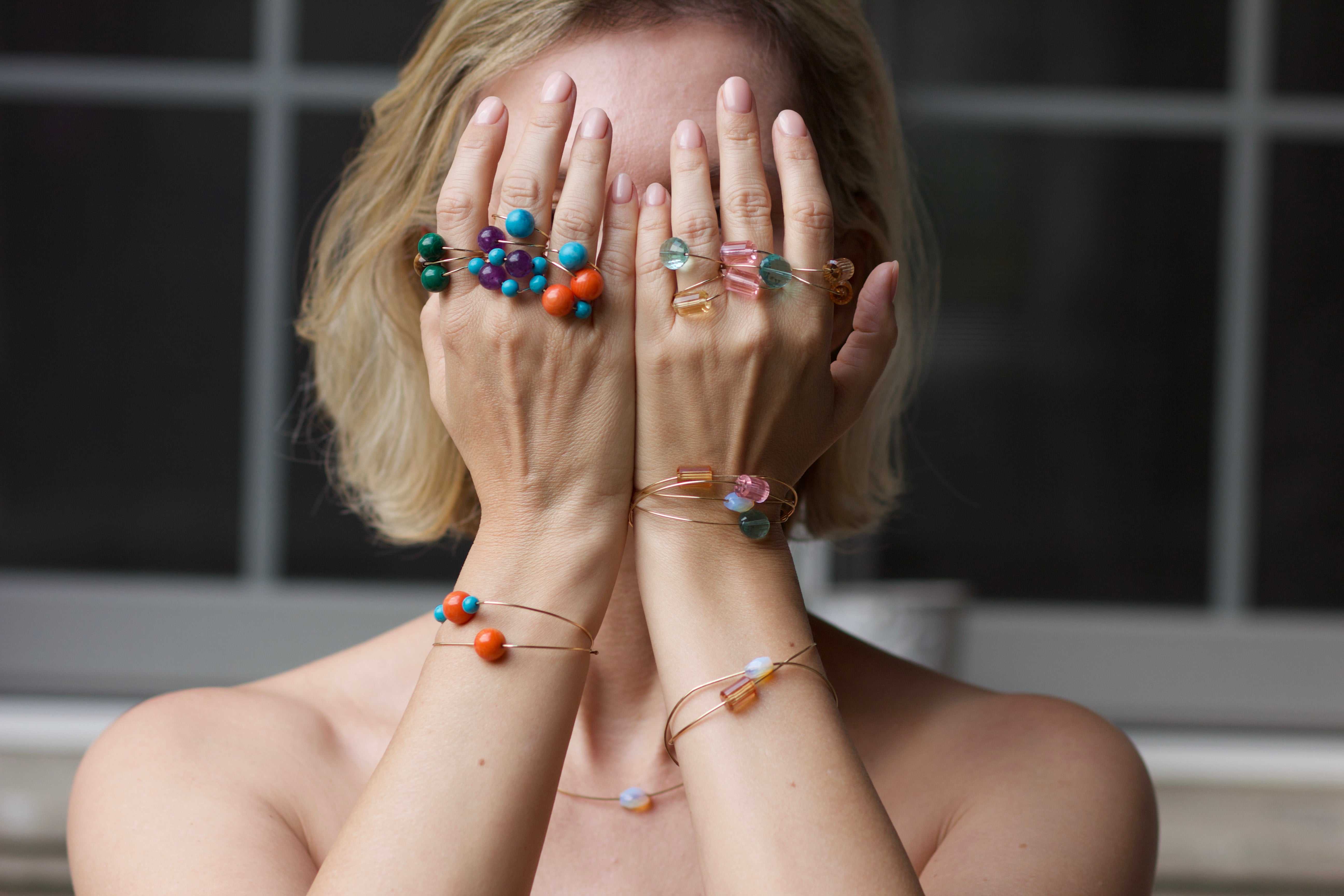 Lapides Pulsera Coral Turquesas