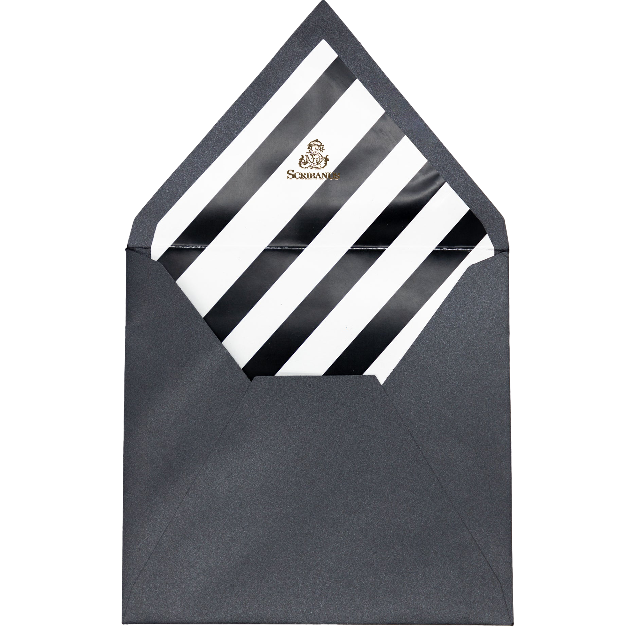 Sobre Negro grande Forro Rayas