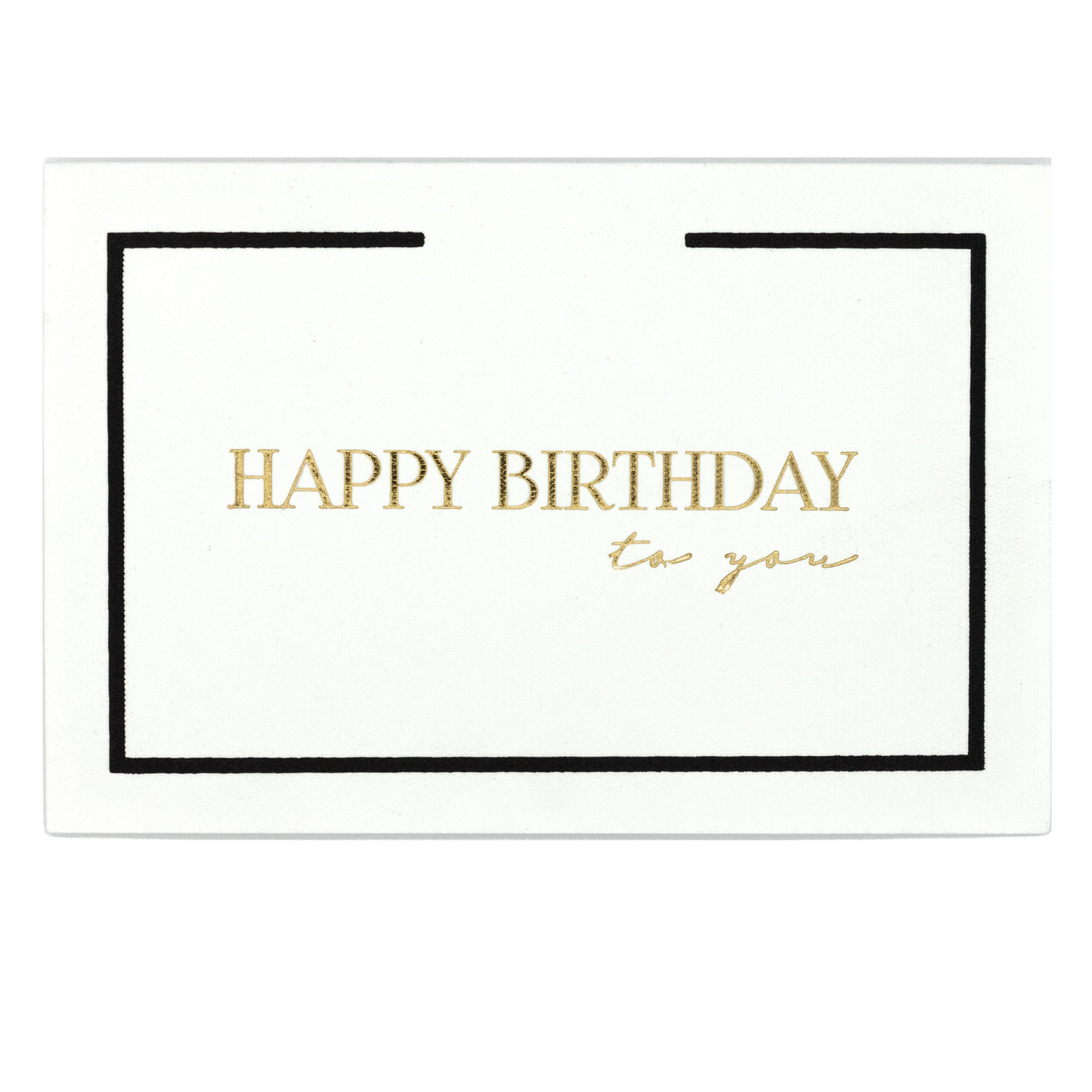 Tarjeta "Happy Birthday" Mediana Doble