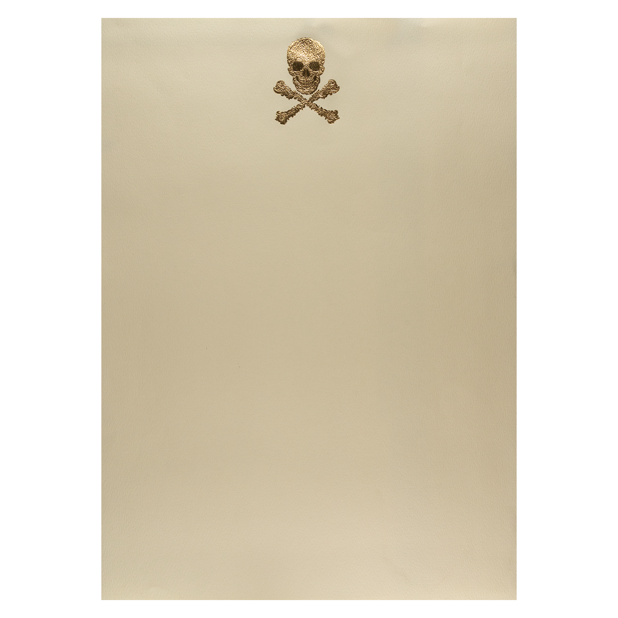 Hoja Calavera Carta | GA: Objetos | Scribanus