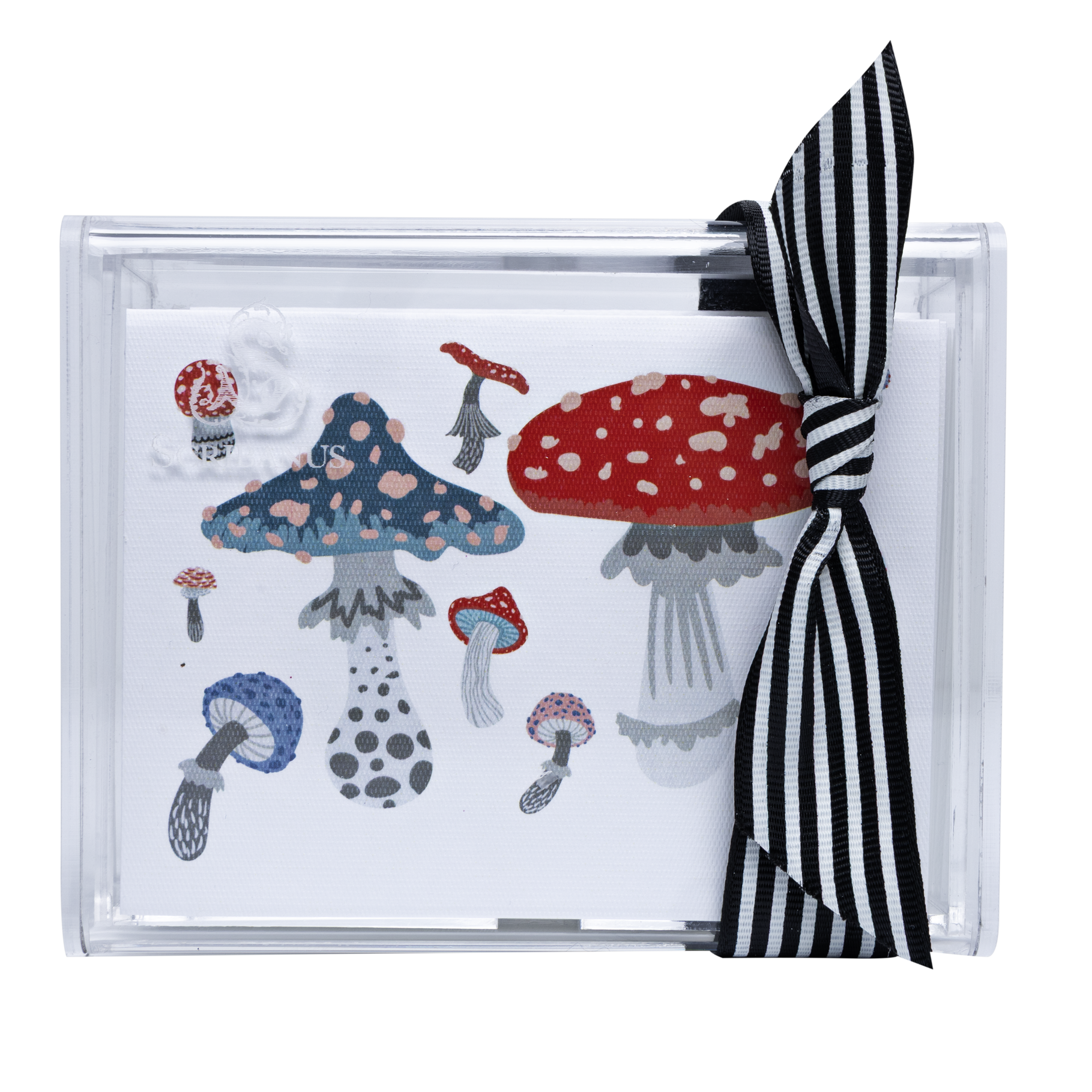 Caja Acrílico Tarjetas Hongos