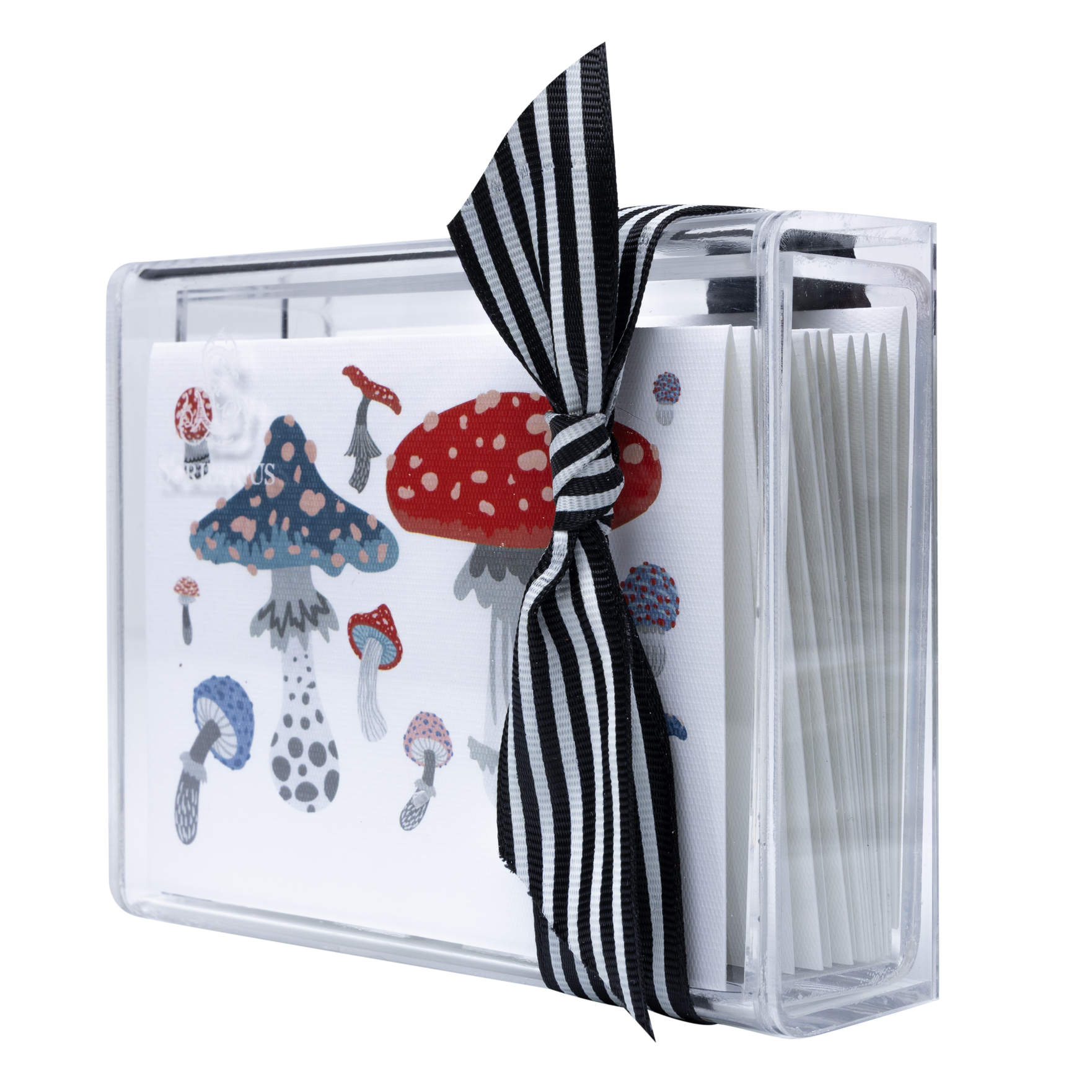 Caja Acrílico Tarjetas Hongos