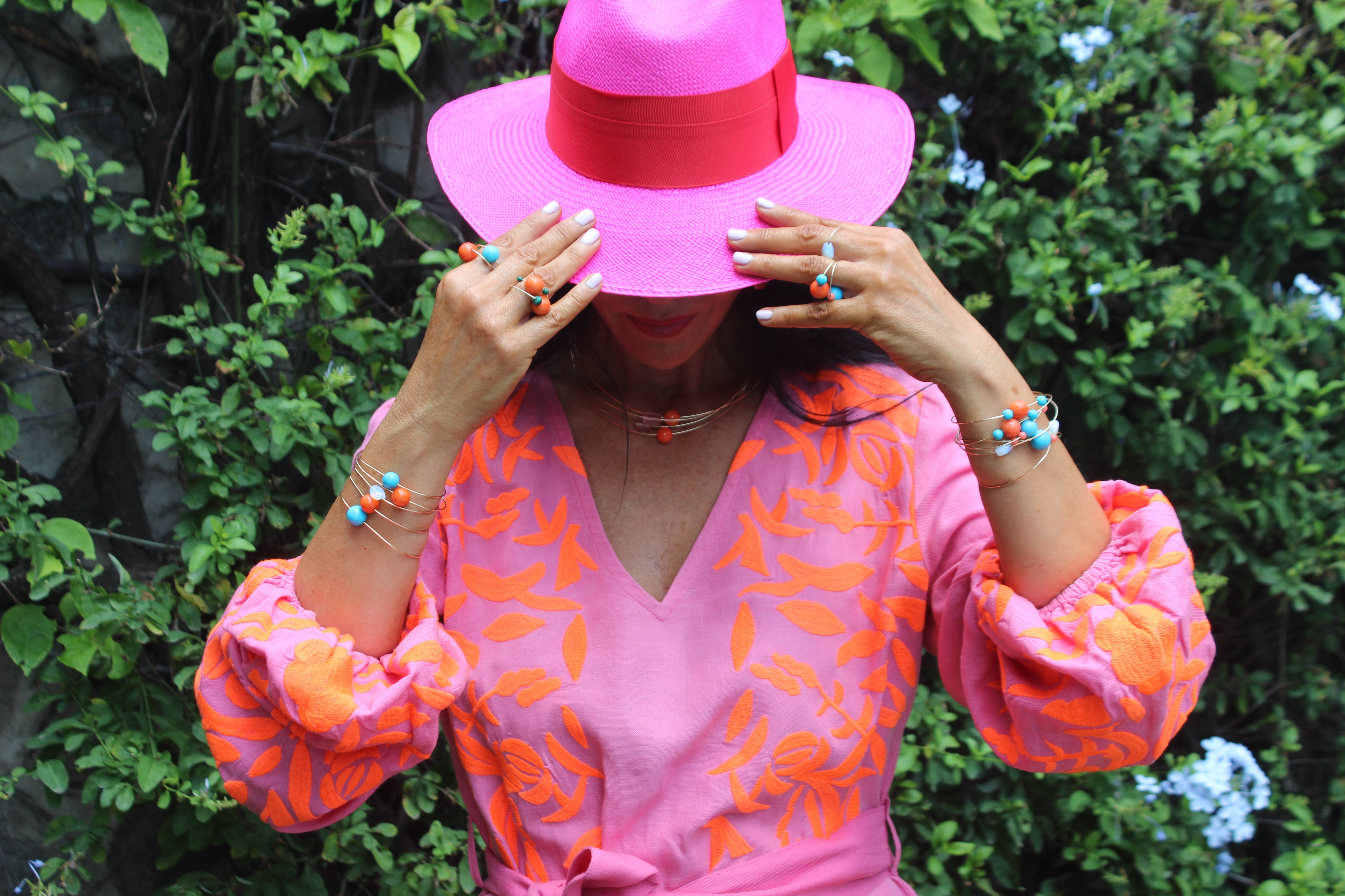 Lapides Pulsera Coral Turquesas