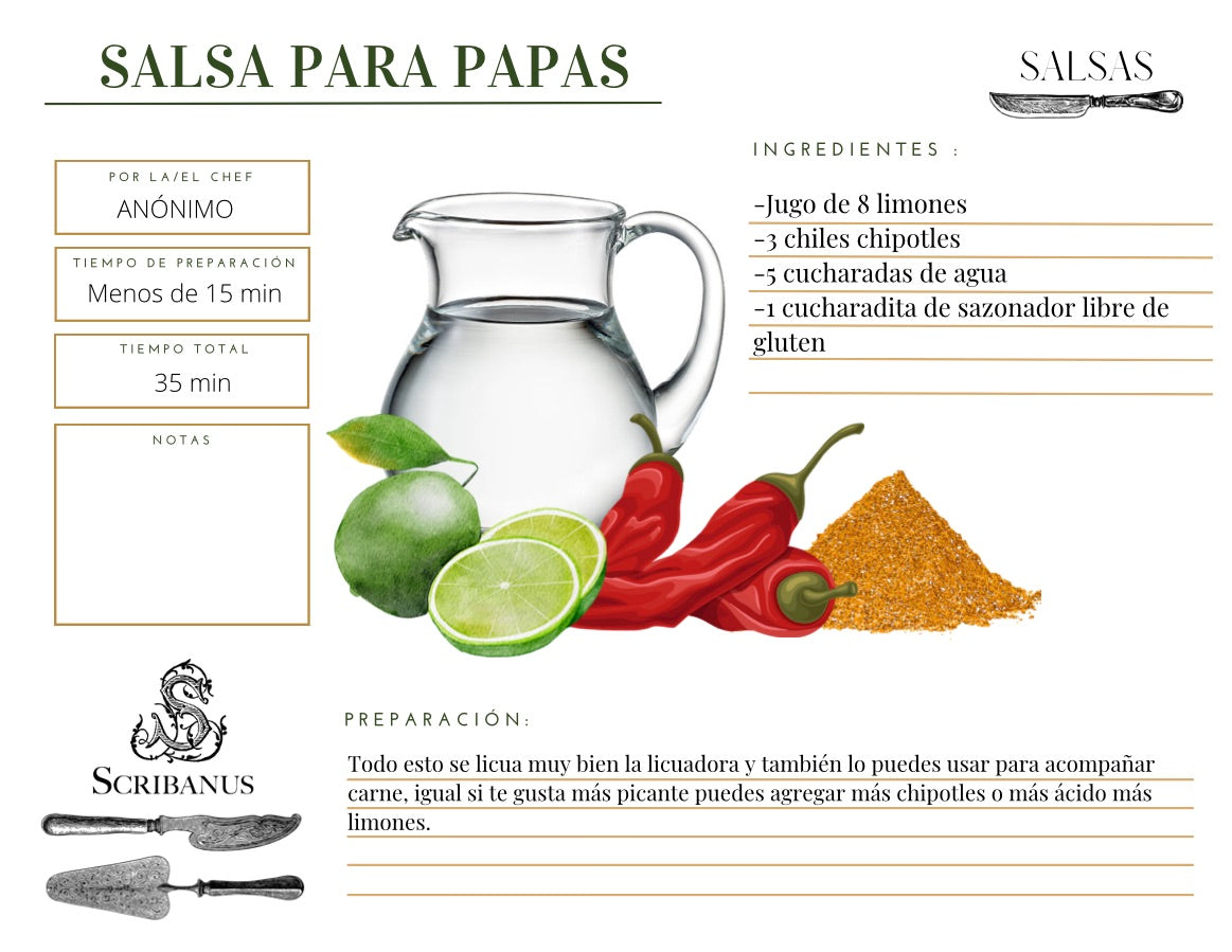 Recetario | Guía de Regalos | Scribanus