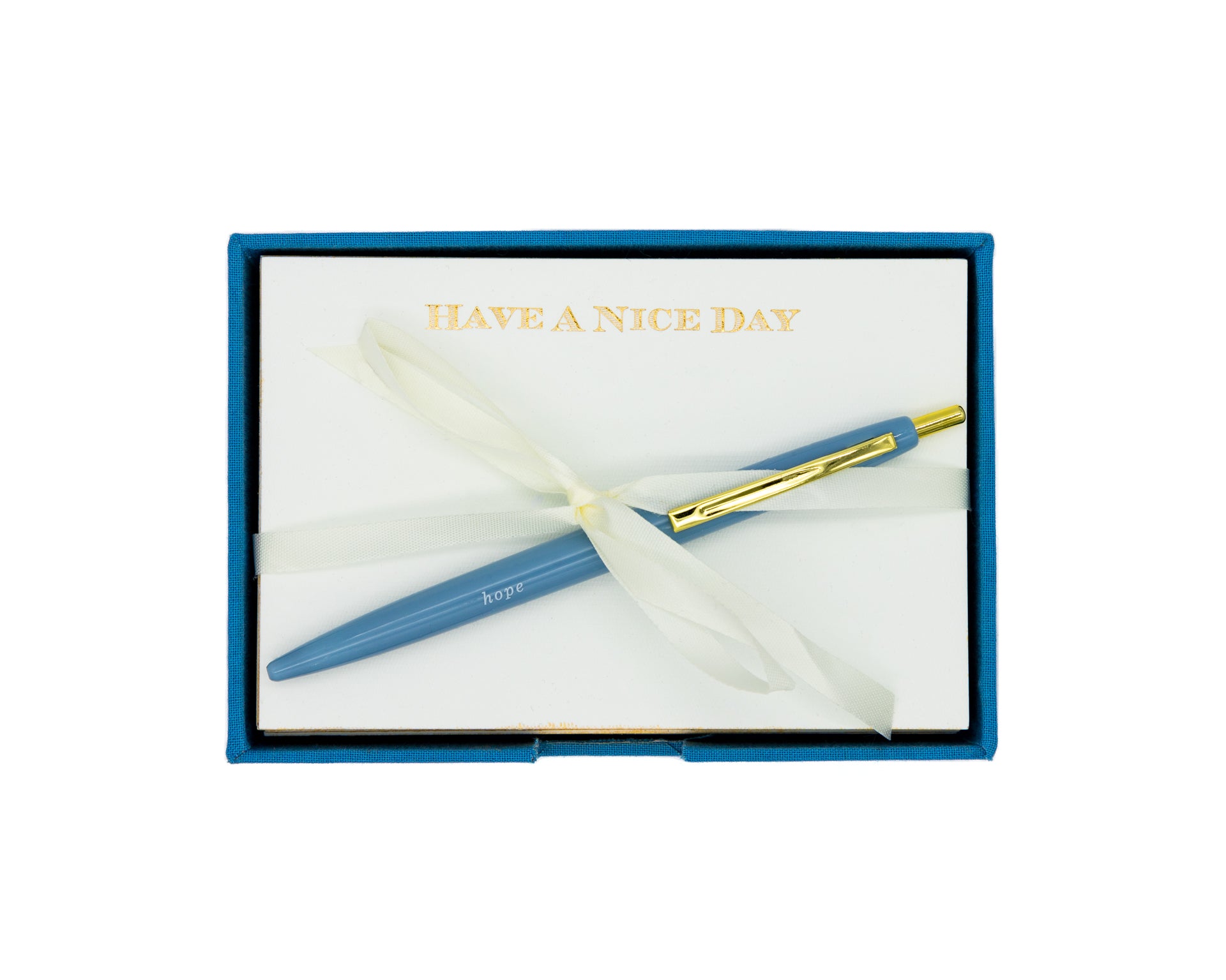 Charola Azul  Tarjetas -Have a nice Day-