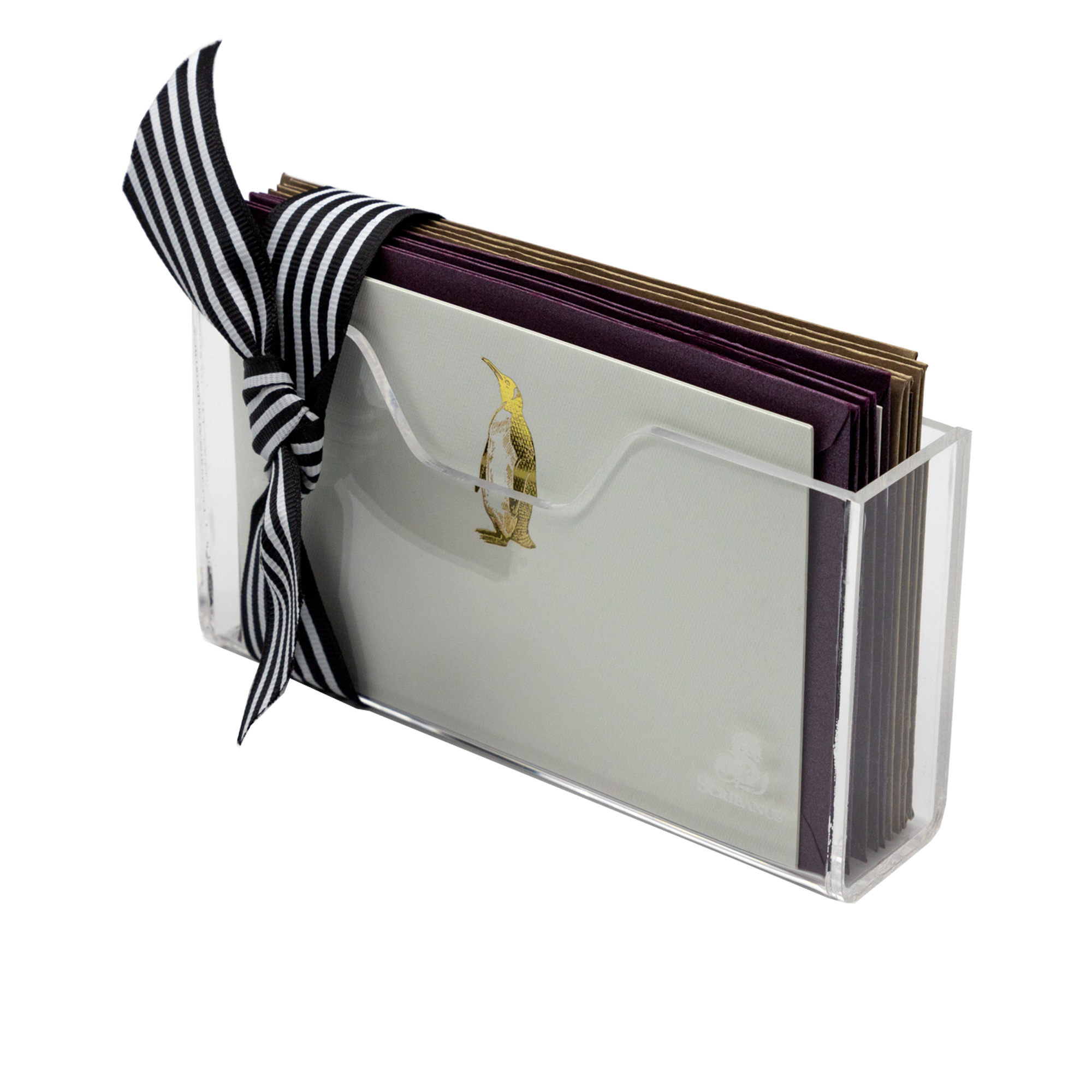 Estuche acrílico Pingüino