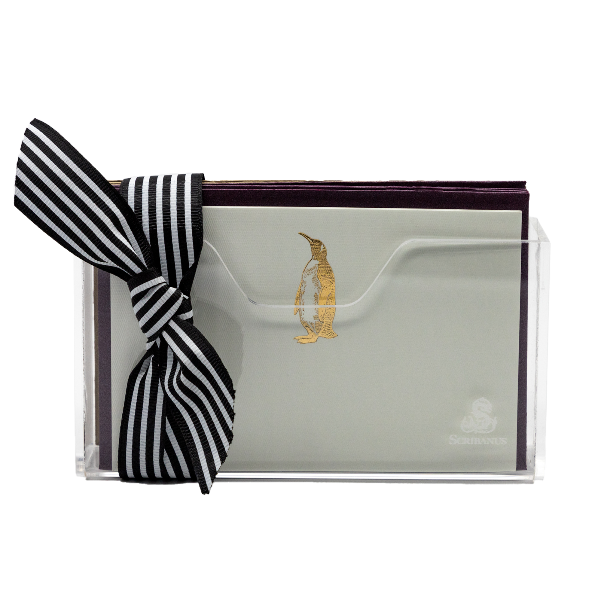 Estuche acrílico Pingüino