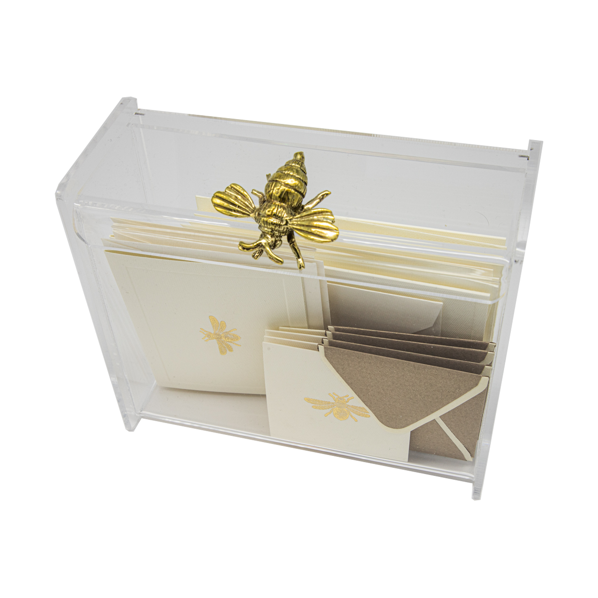 Caja Acrílico Adorno Abeja Surtido