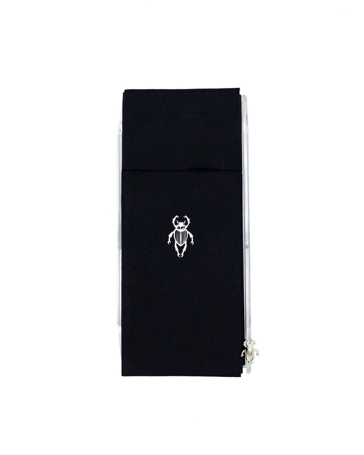 Tray Napkins Cutlery Black Beetle