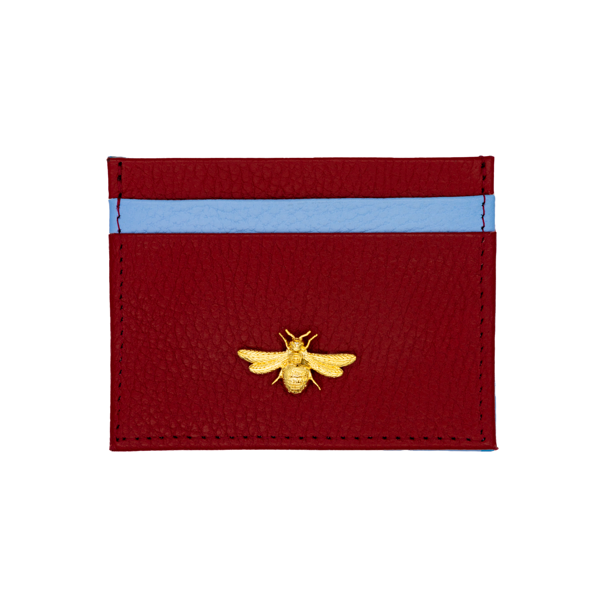 Tarjetero Adorno Abeja bicolor Rojo/Azul