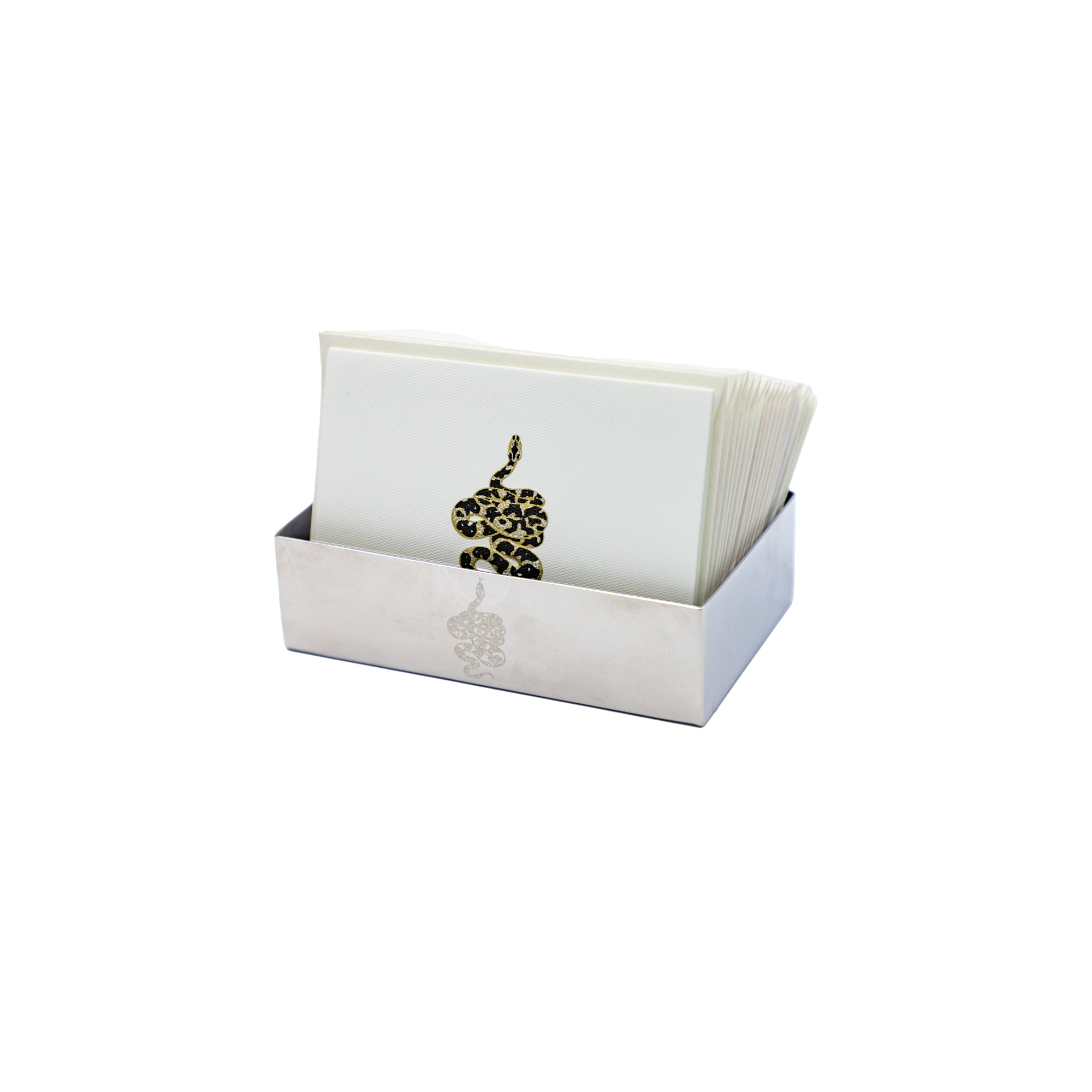 Charola Baño Plata Serpiente