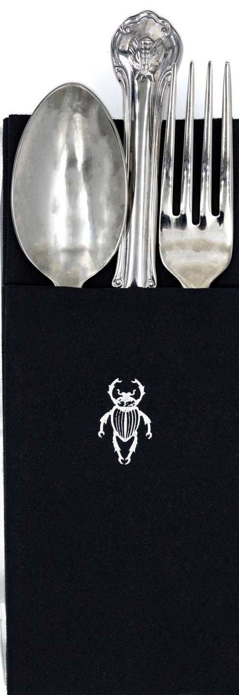 Black Beetle Cutlery Napkin