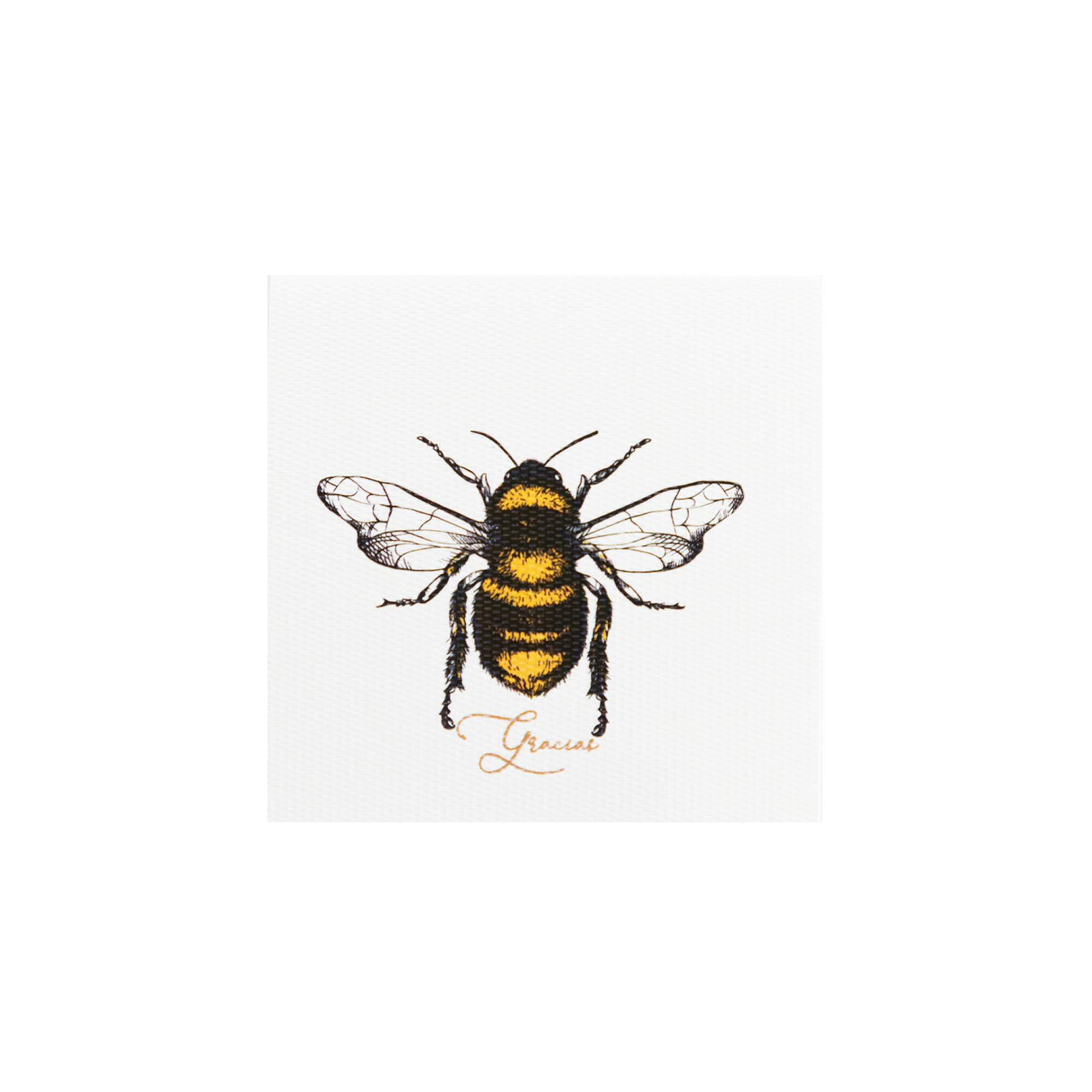Tarjeta Abeja Gracias Mini | Tarjetas | Scribanus