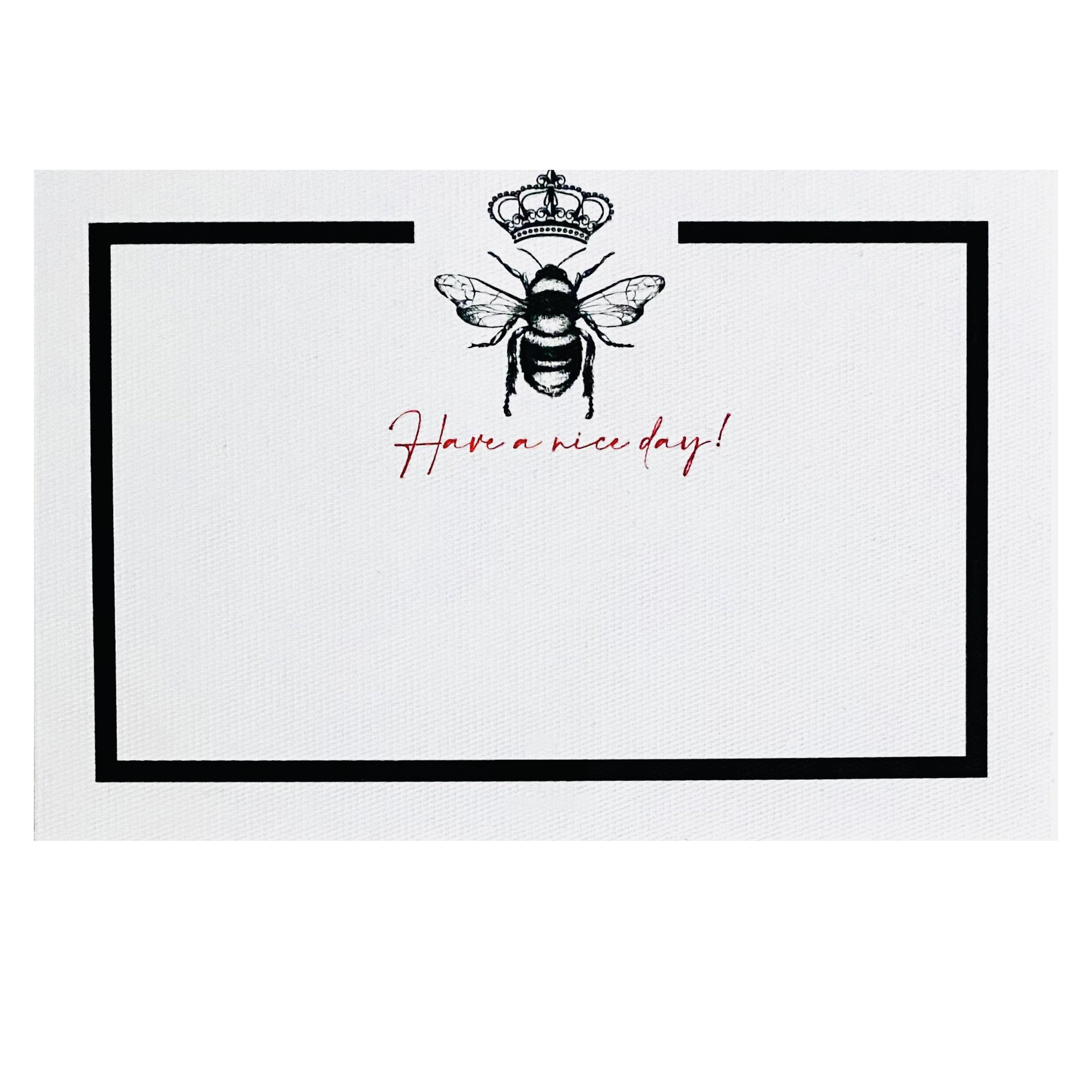 Tarjeta Abeja Reina Marco Mediana | IM: Idílicos | Scribanus