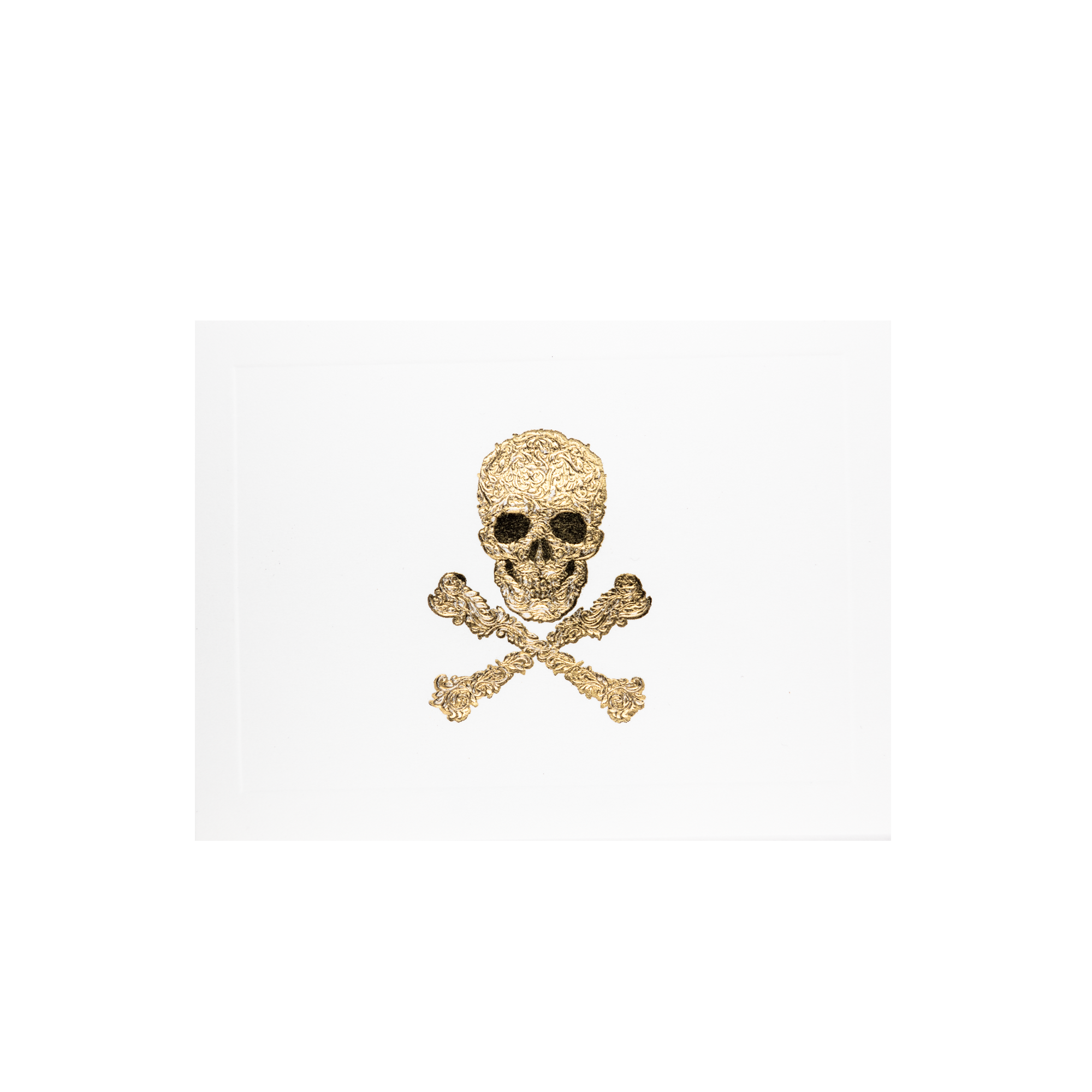 Tarjeta Calavera Chica Doble | GA: Objetos | Scribanus