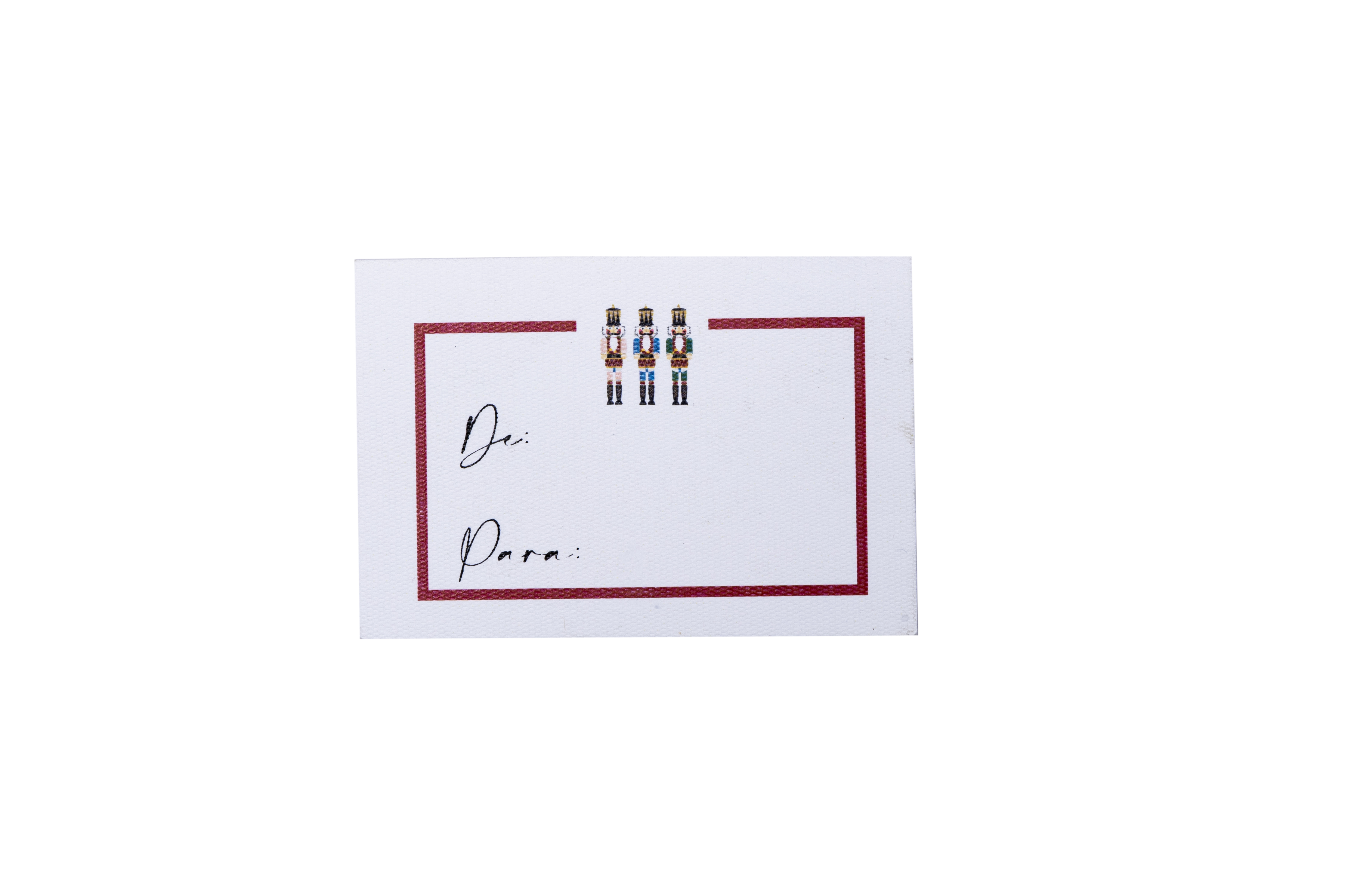 Tarjeta De/Para Nutcrackers | Scribanus