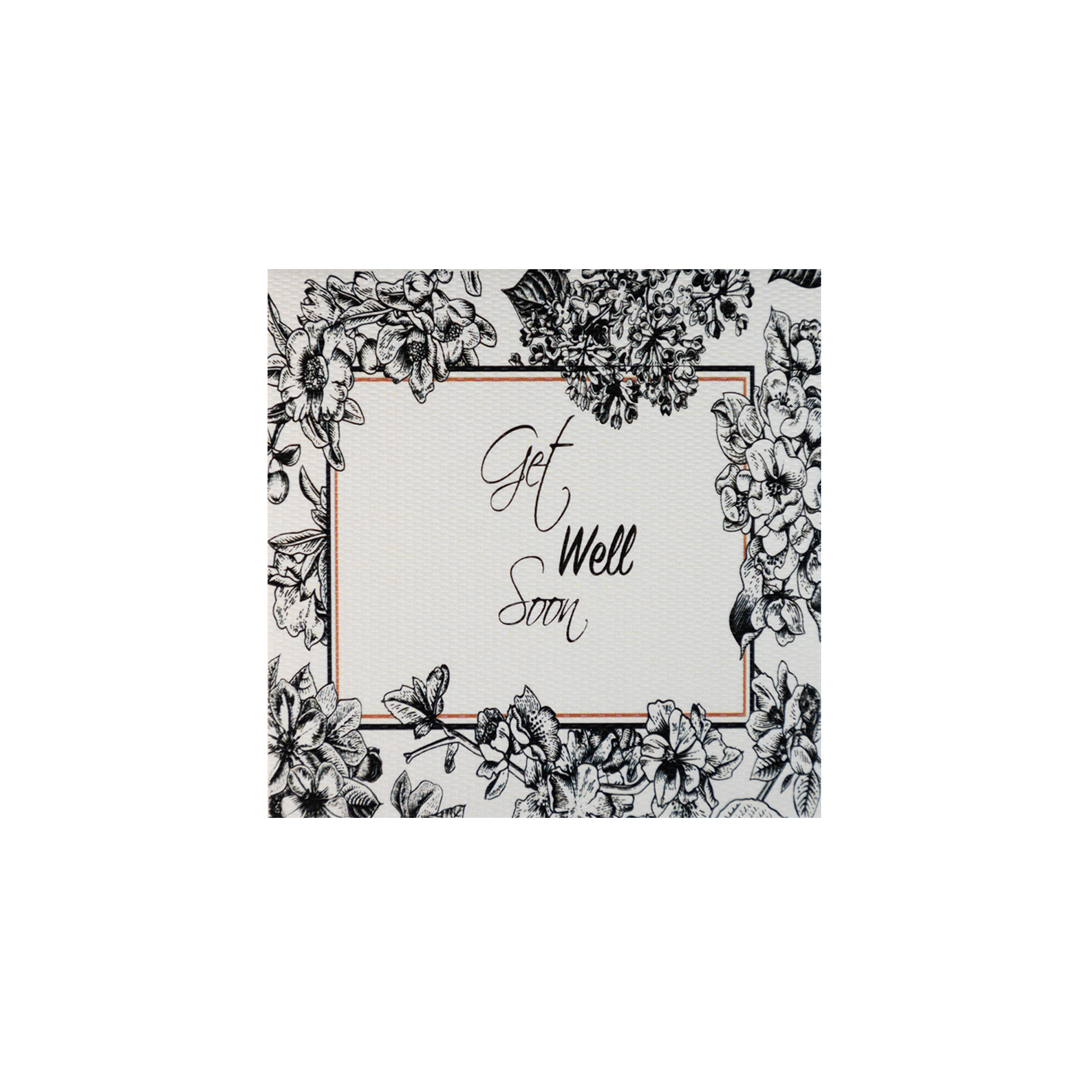 Tarjeta Flores Vintage GW Mini Doble | ALIVIATE PRONTO | Scribanus