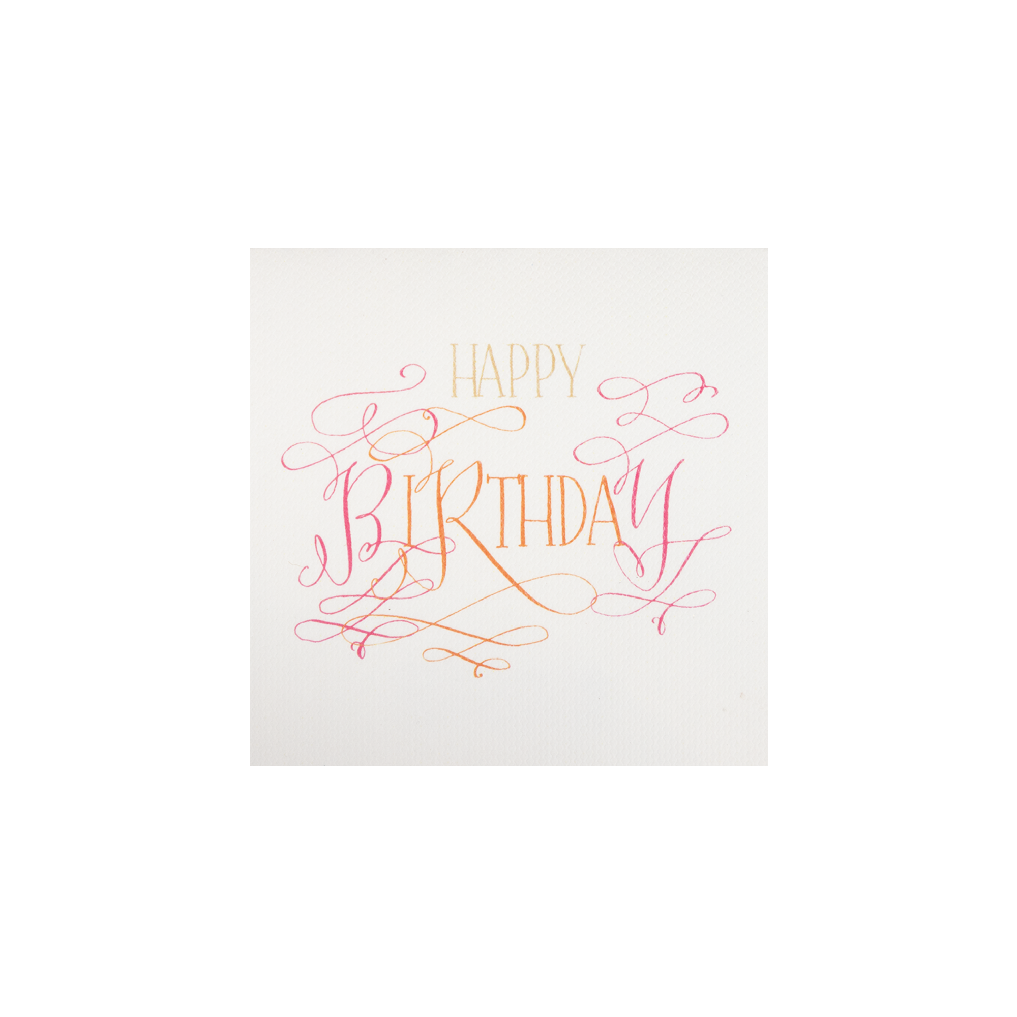Tarjeta Garigol "Happy Birthday" Mini Doble | P: Tarjetería Personalizada | Scribanus