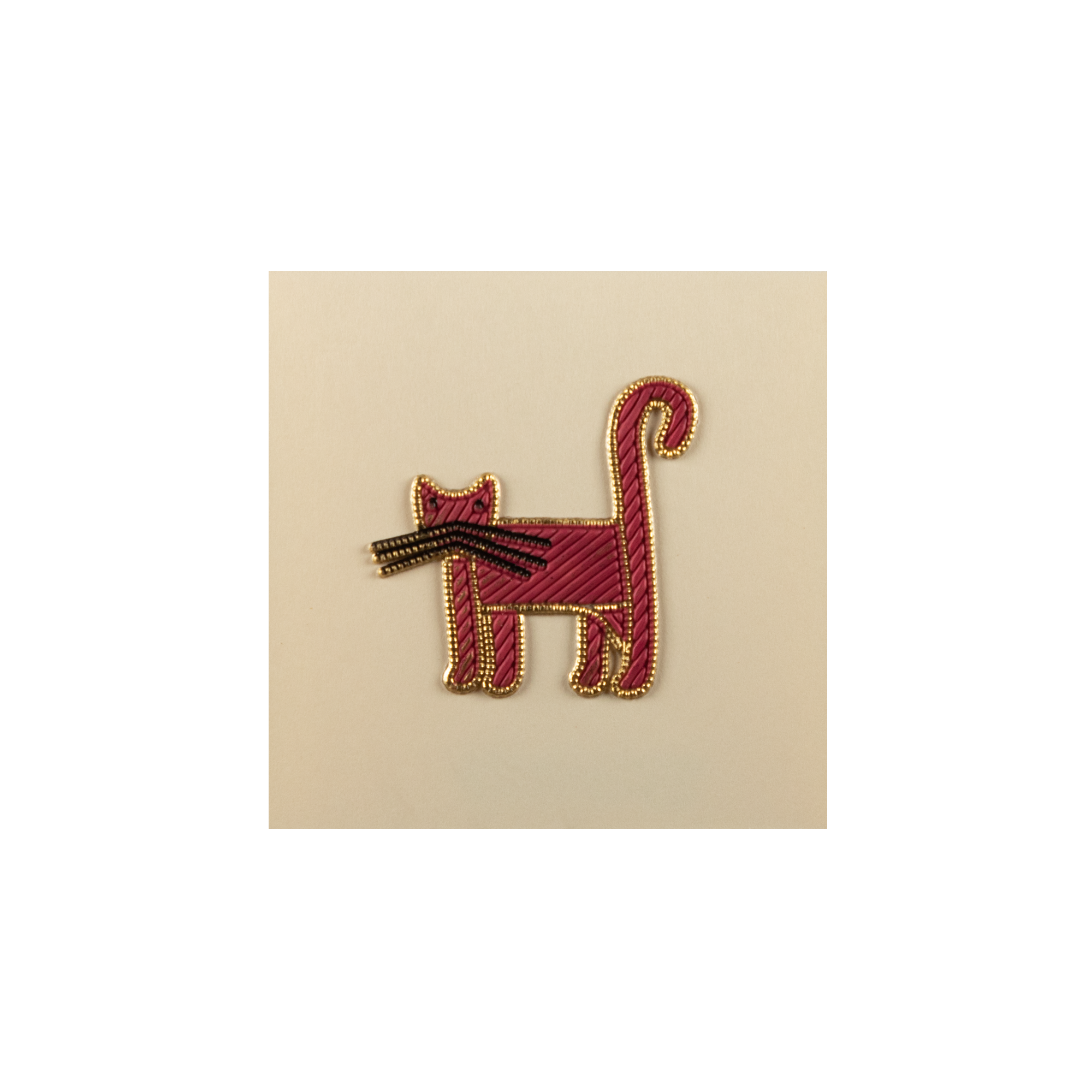 Tarjeta Gatos Mini Doble | IM: Bordados | Scribanus
