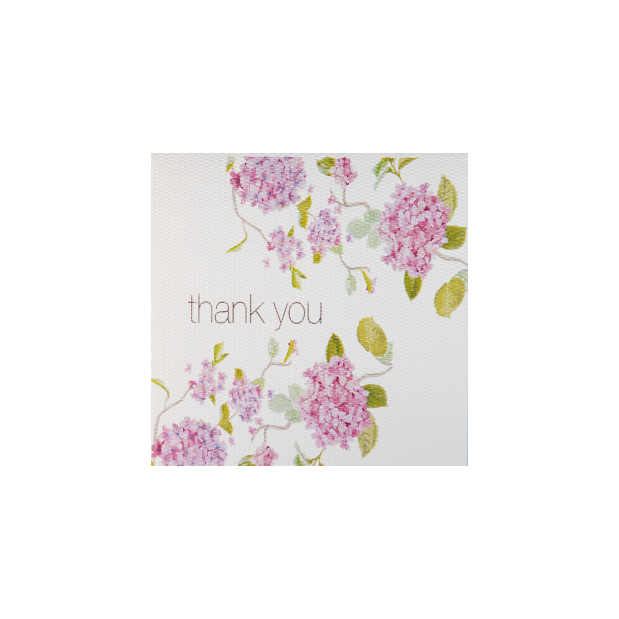Tarjeta Hortensias Thank you Mini | AGRADECIMIENTOS | Scribanus