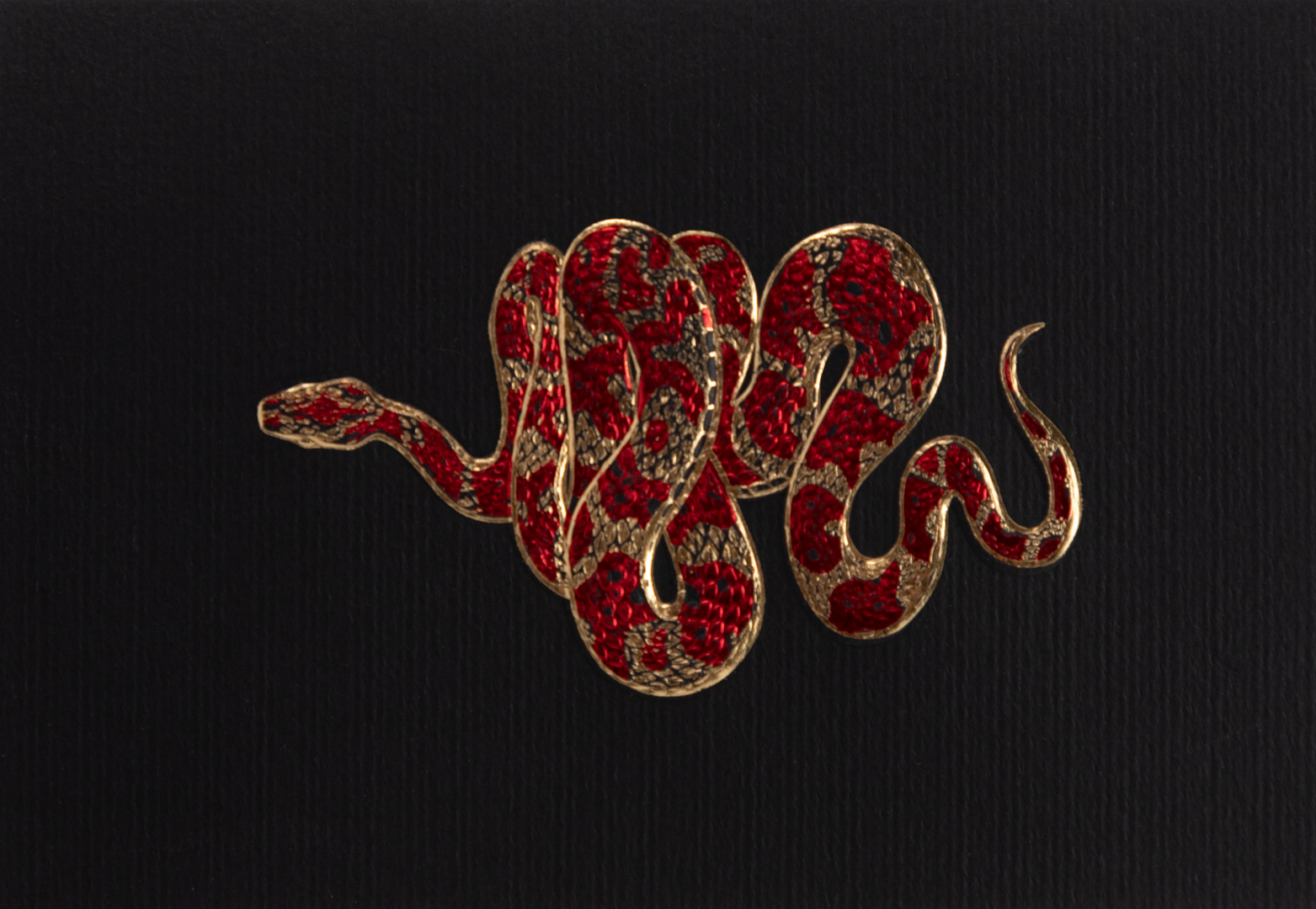Tarjeta Serpiente Mediana Doble | NATURALEZA | Scribanus