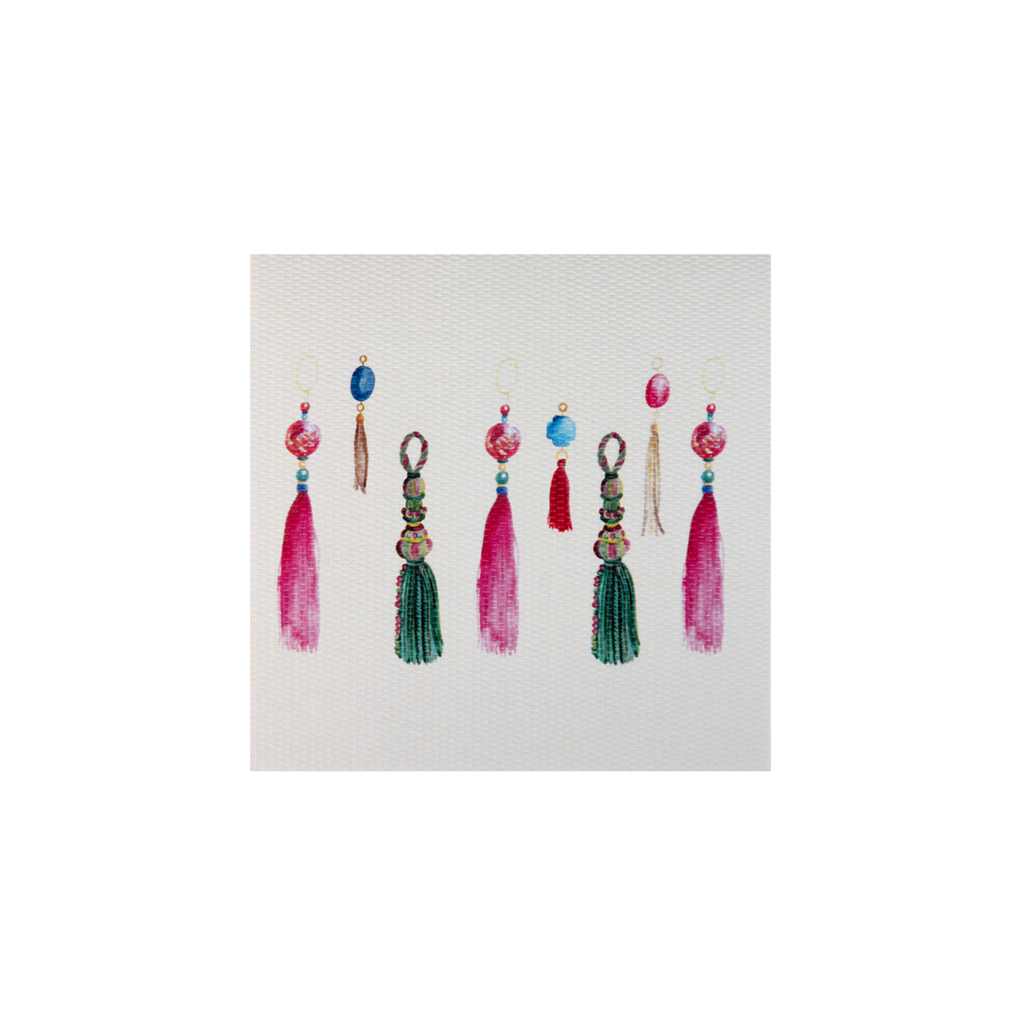 Tarjeta Tassels Mini Doble | TODA OCASIÓN | Scribanus