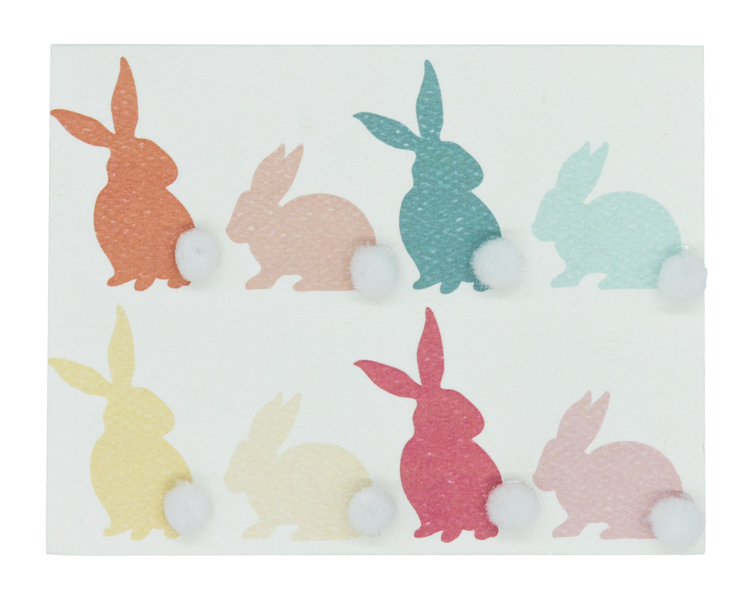 Double Medium Tails Rabbit Card